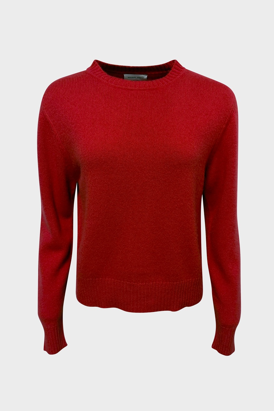 WARM ME Cashmere Pullover Flo in Red