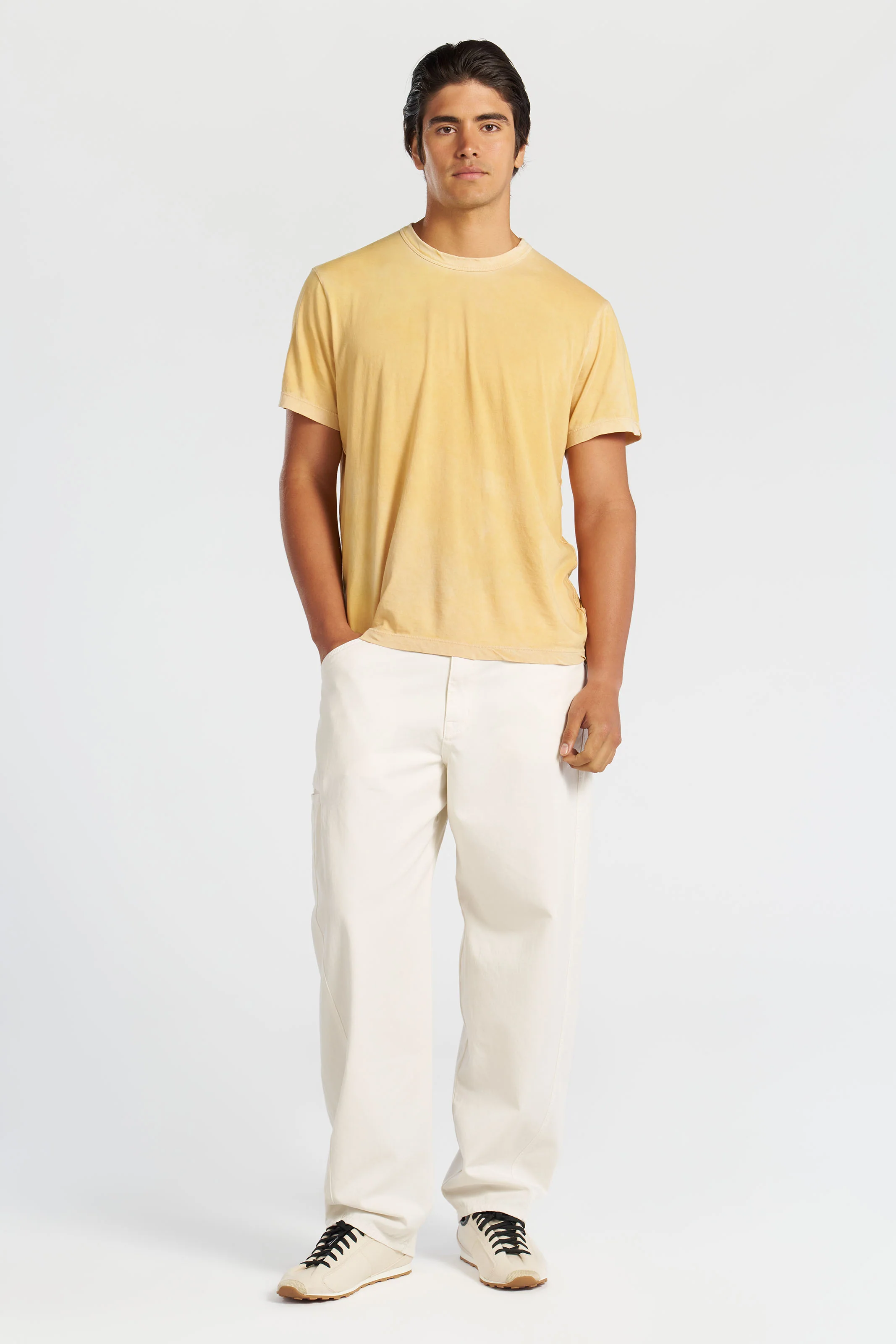 COTTON CITIZEN Classic Crewneck T-Shirt in Vintage Apricot