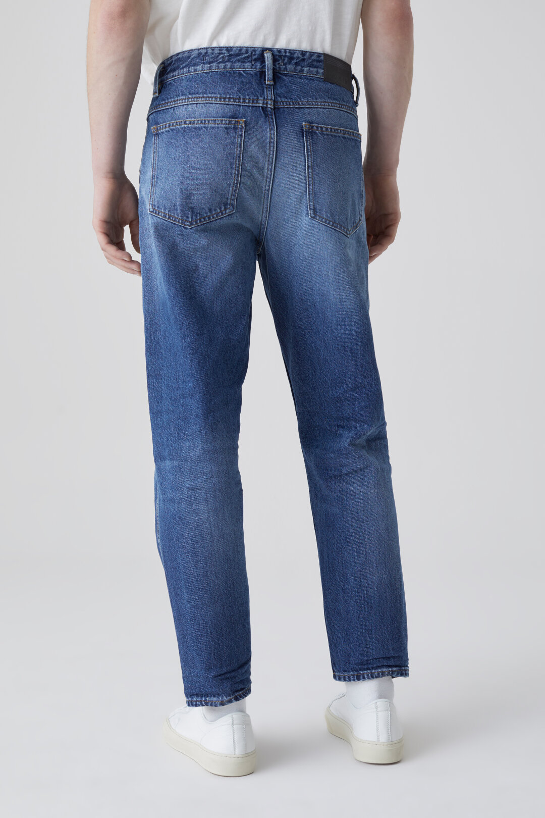 Closed X-Lent Tapered Jeans in Mid Blue