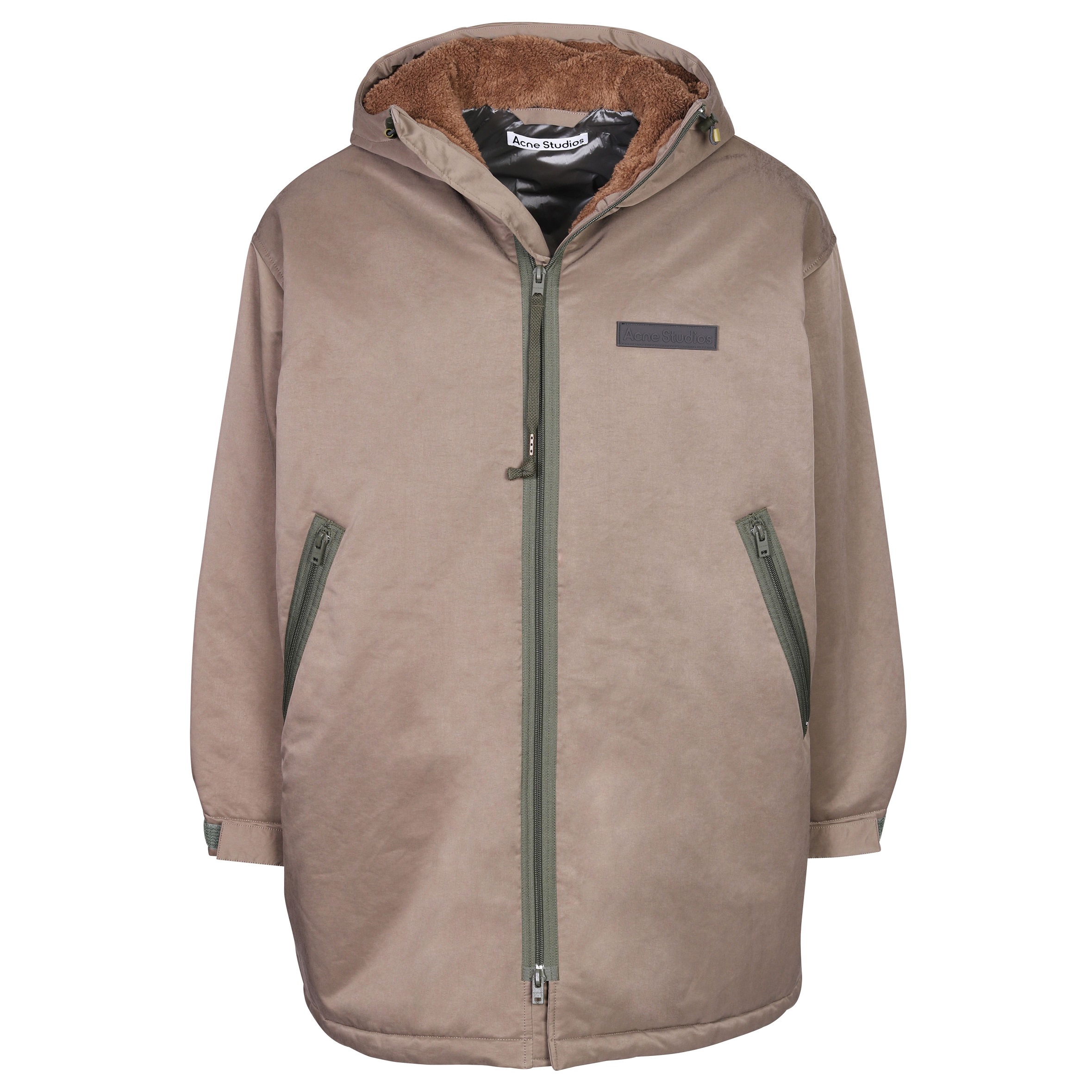 Acne Studios Oversize Padded Parka in Khaki