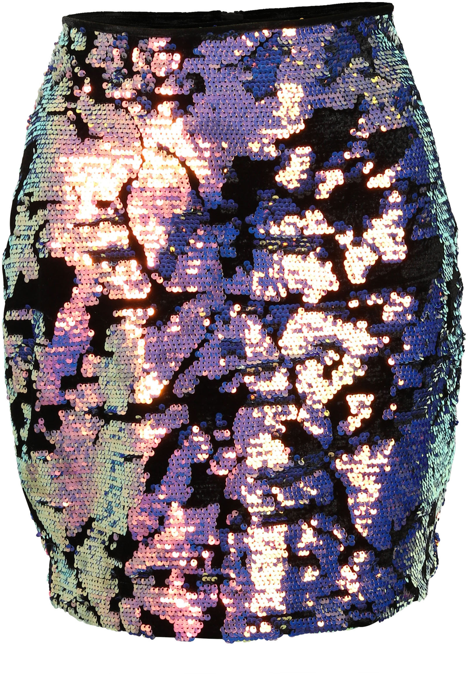 Nikkie Velvet Skirt Naomi Purple Sequins