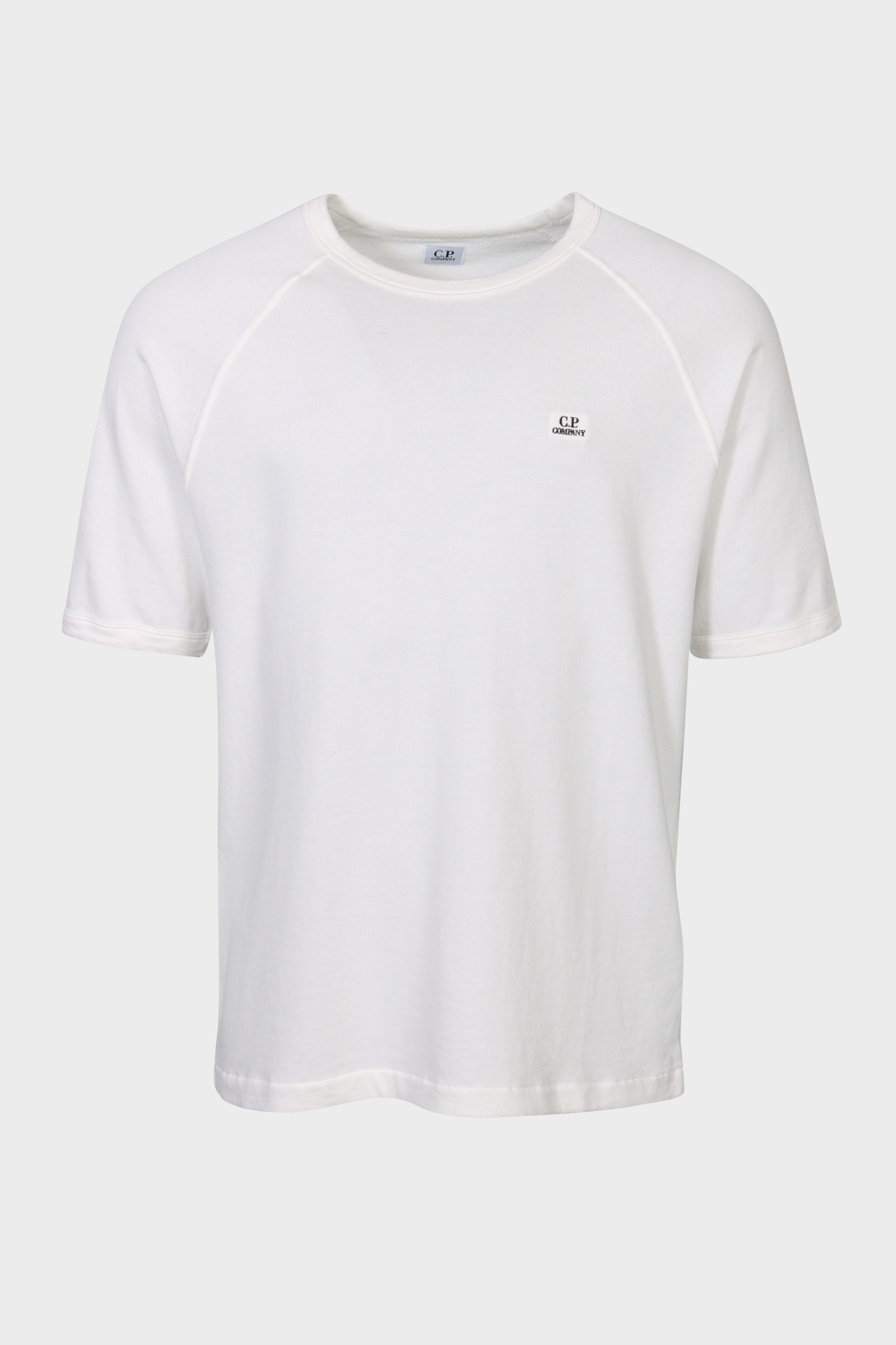 C.P. COMPANY Light Short Sleeve Sweatshirt in White