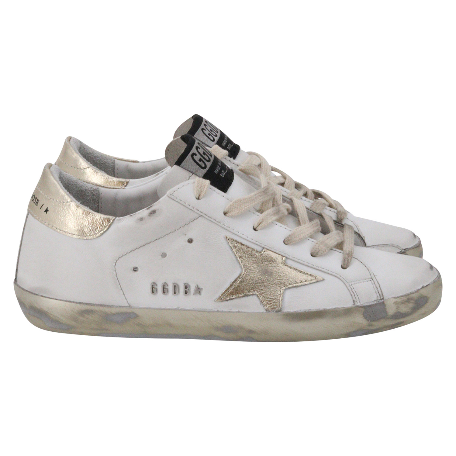 Golden Goose Sneaker Superstar White/Gold