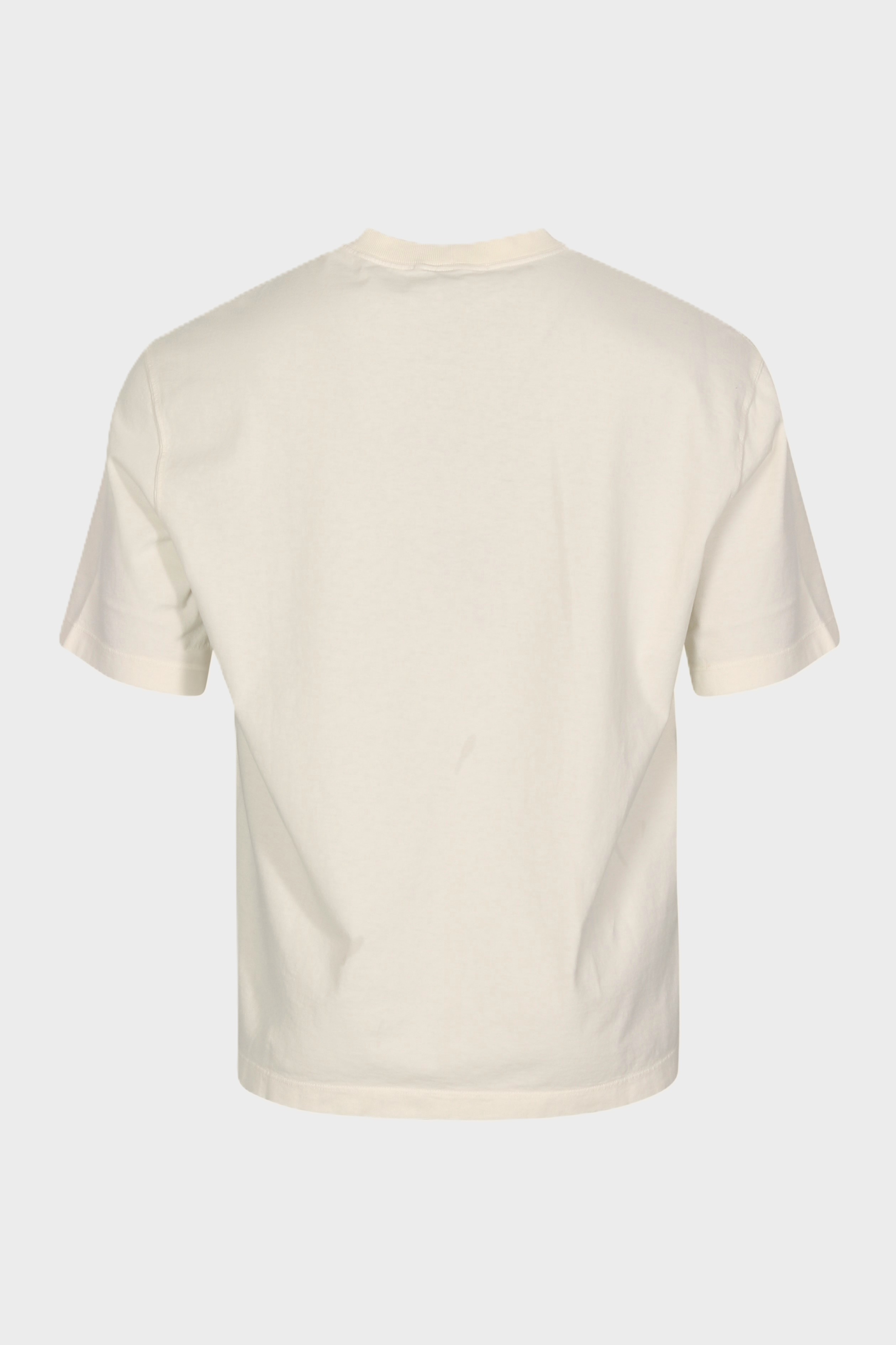 STONE ISLAND Loose Fit Logo T-Shirt in Cream