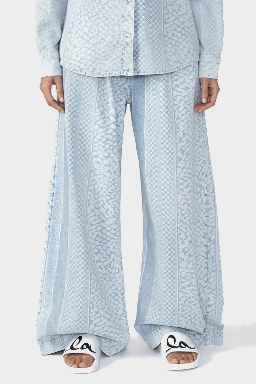 LALA BERLIN Pants Denim Light Blue L