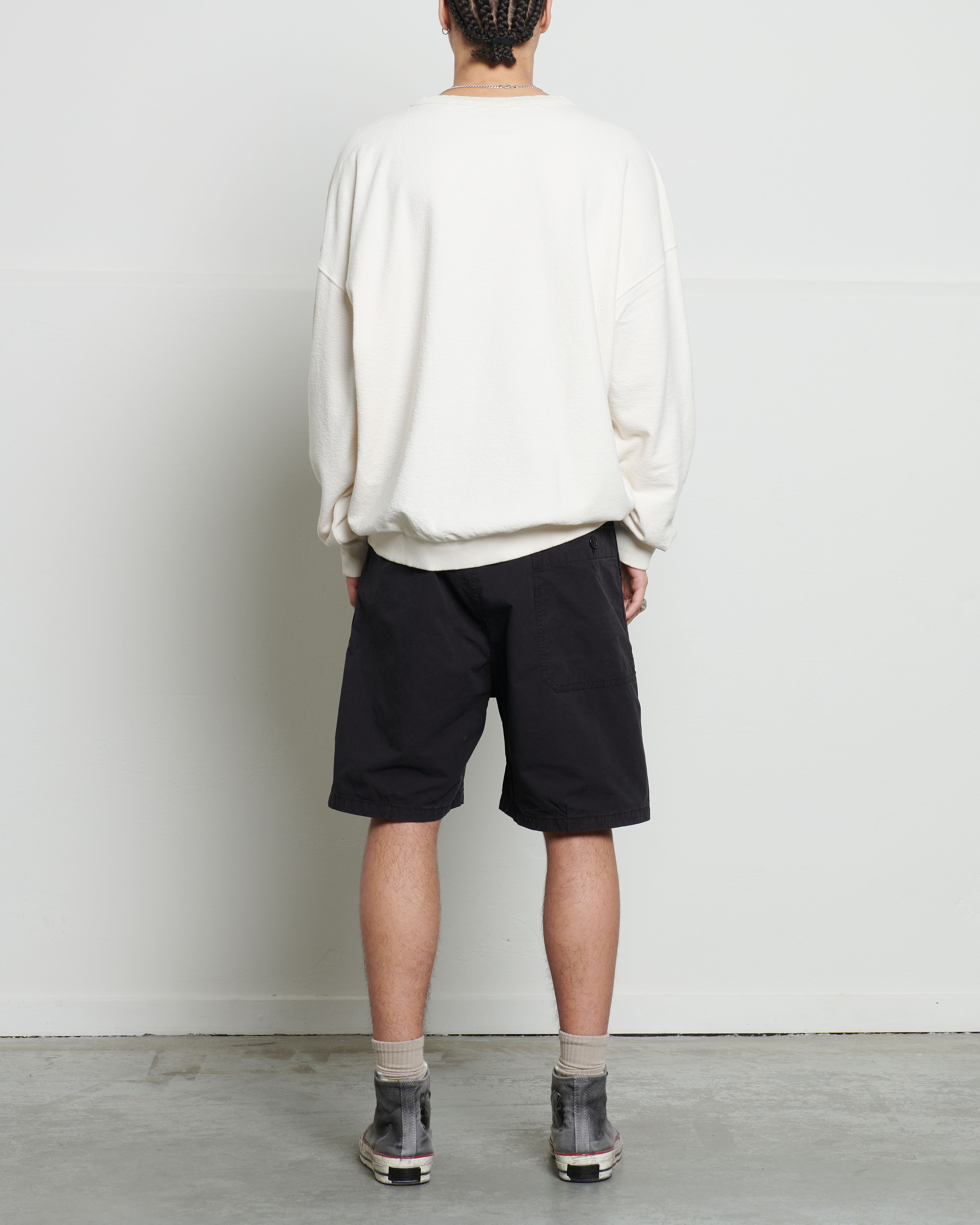 APPLIED ART FORMS Structure Sweater in Ecru L