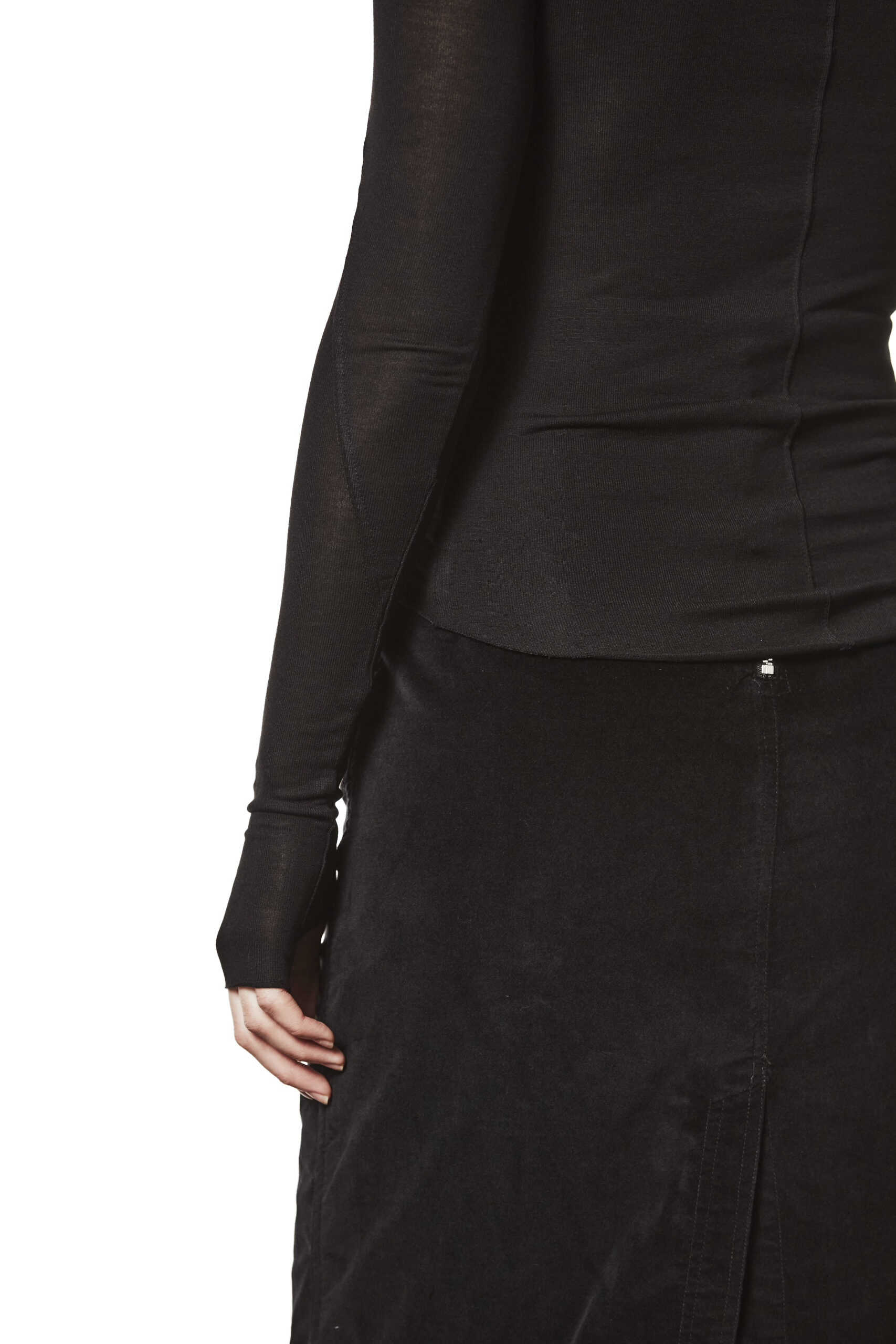 THOM KROM Slim Fit Longsleeve in Black