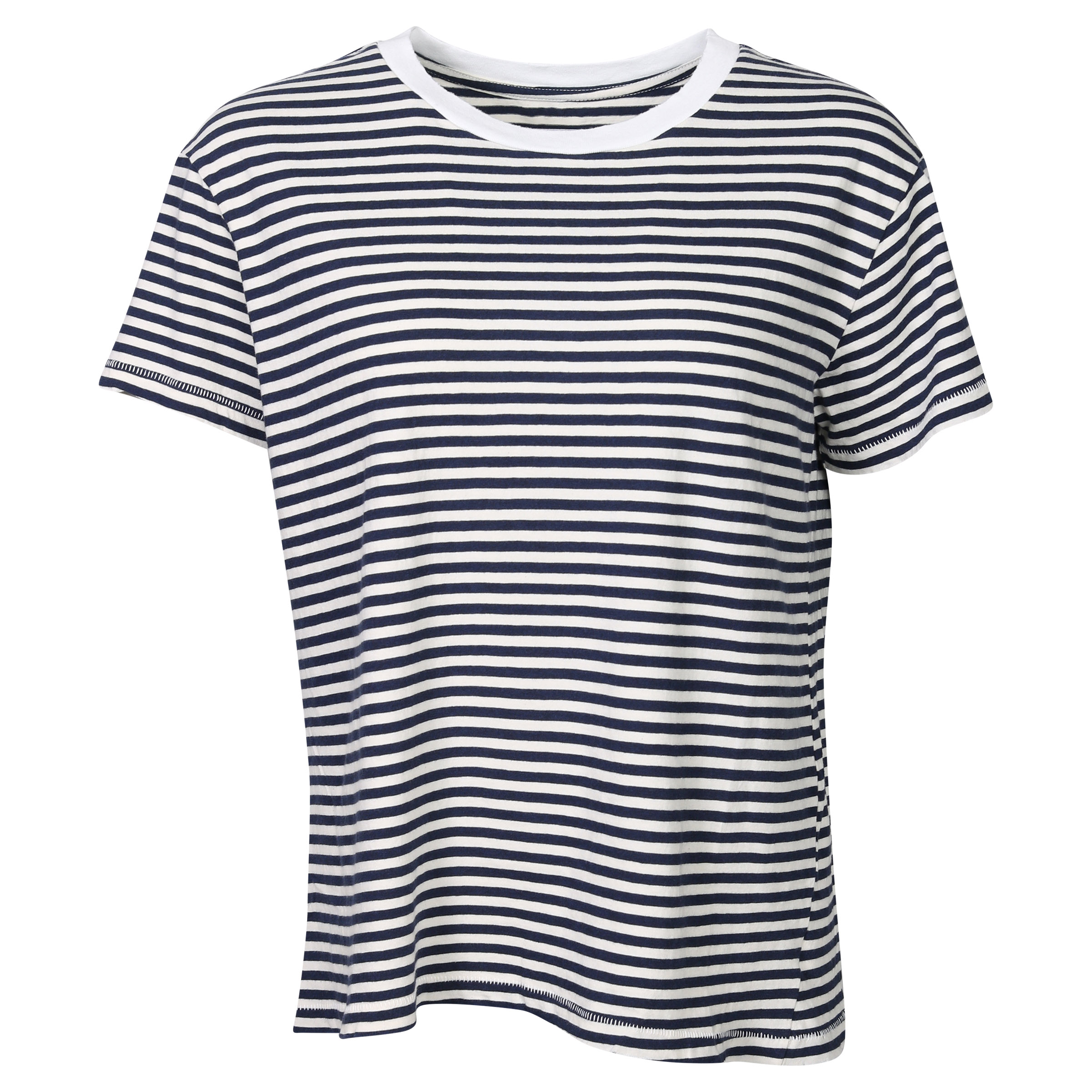 Nili Lotan Striped Brady T-Shirt Ecru/Navy