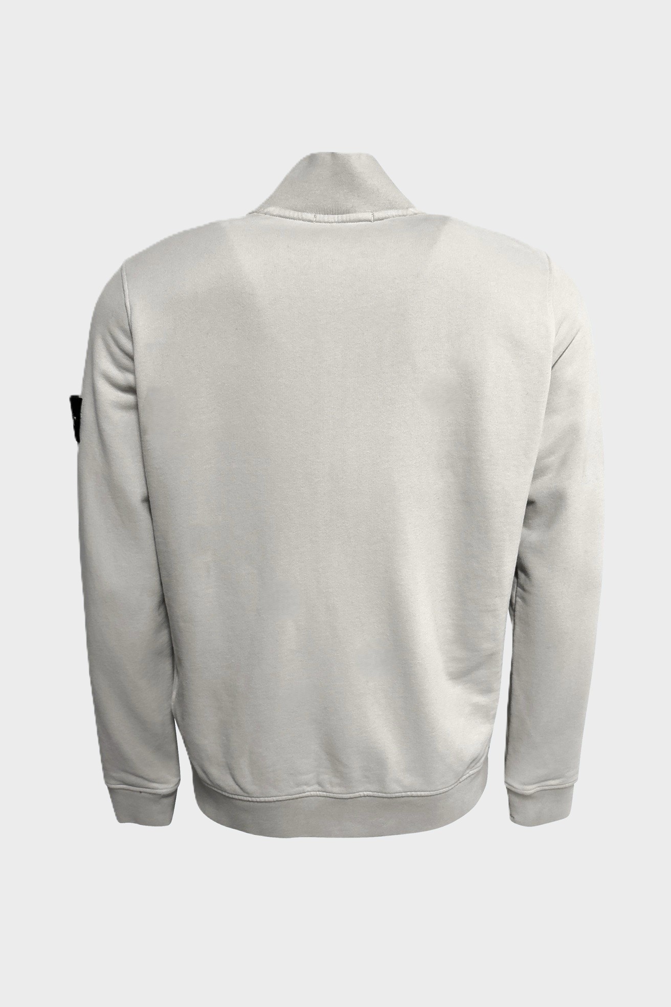 STONE ISLAND Zip Sweatshirt in Light Grey
