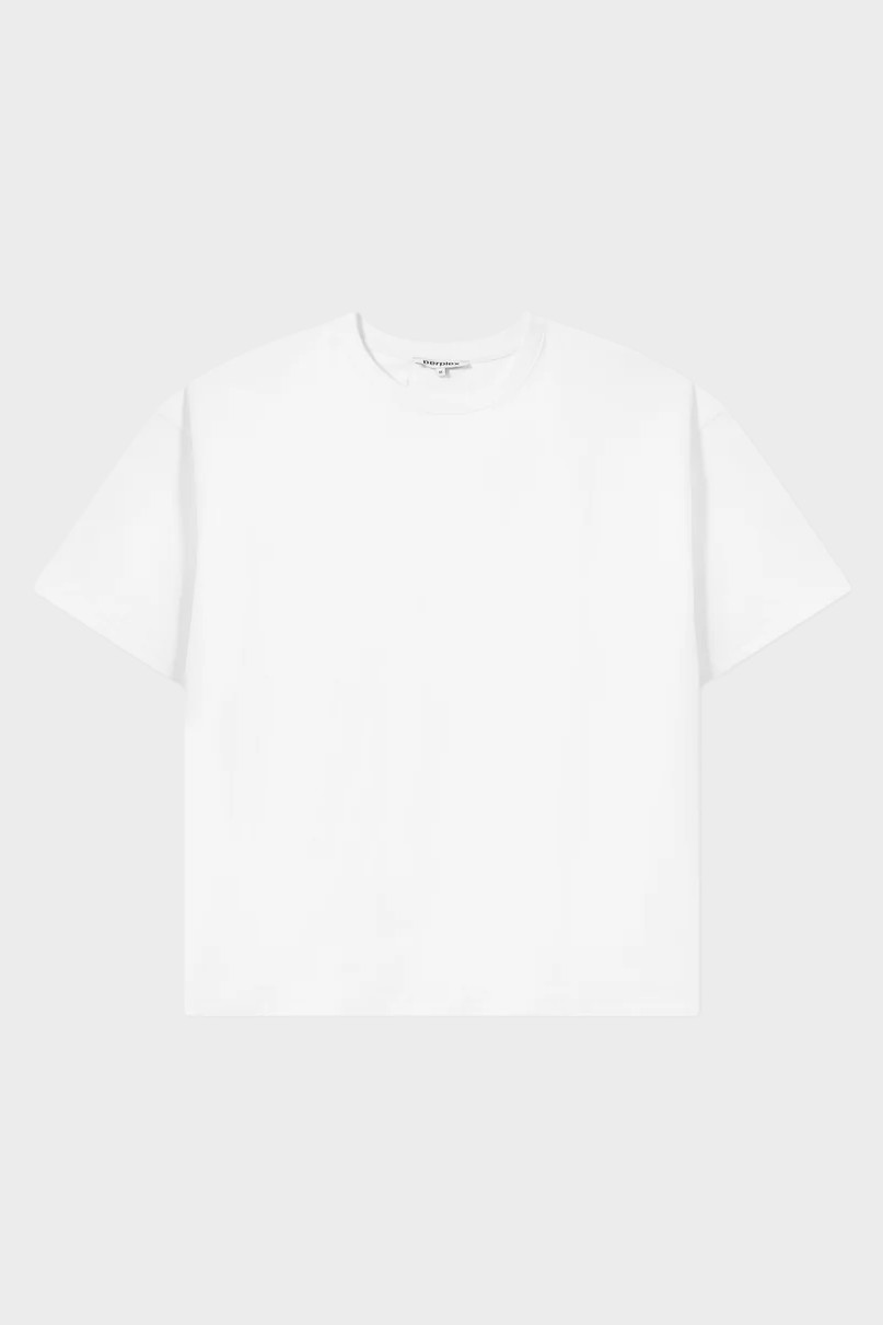 PERPLEX Cropped Boxy Fit T-Shirt in White