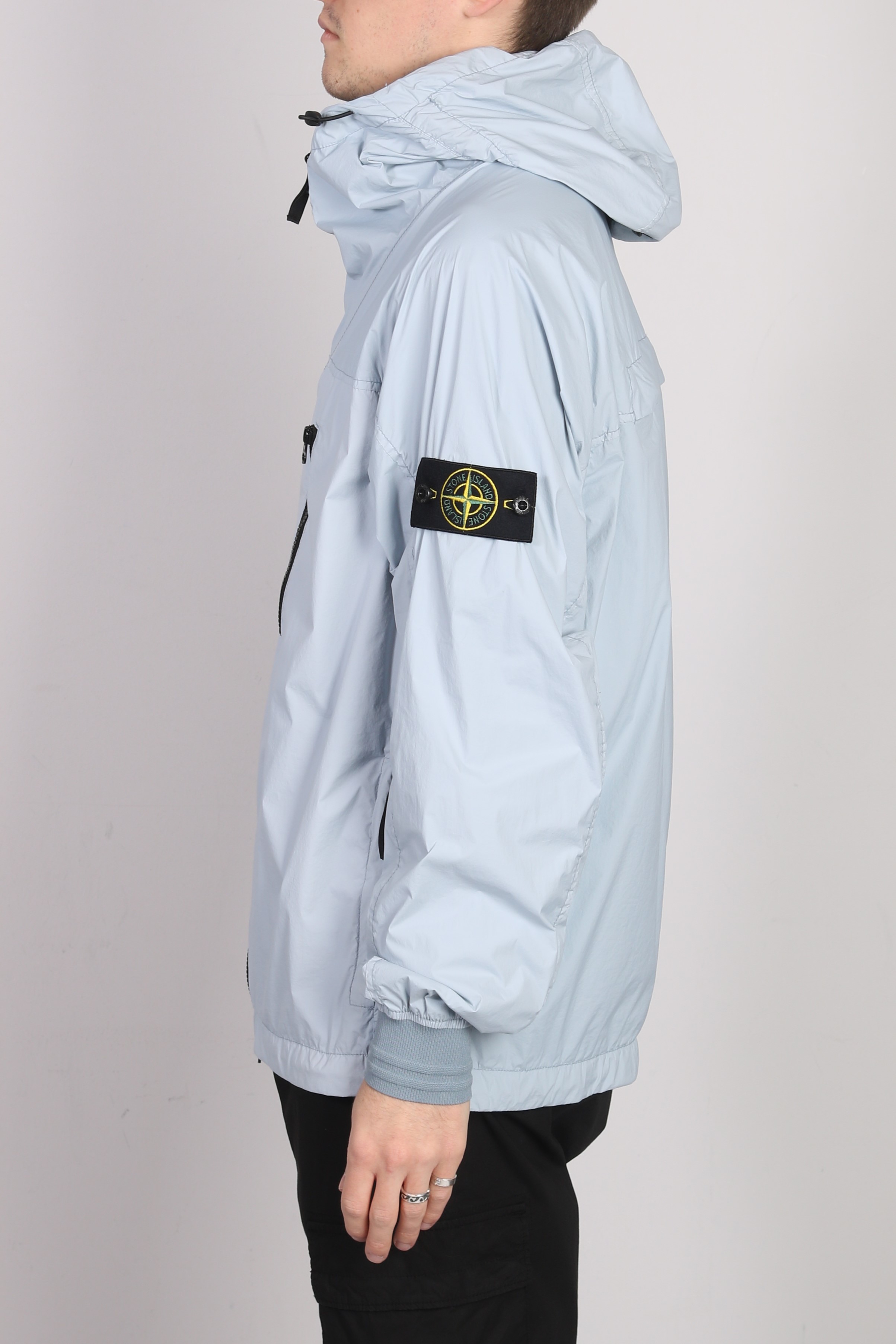 STONE ISLAND Skin Touch Nylon-TC Jacket in Sky Blue M