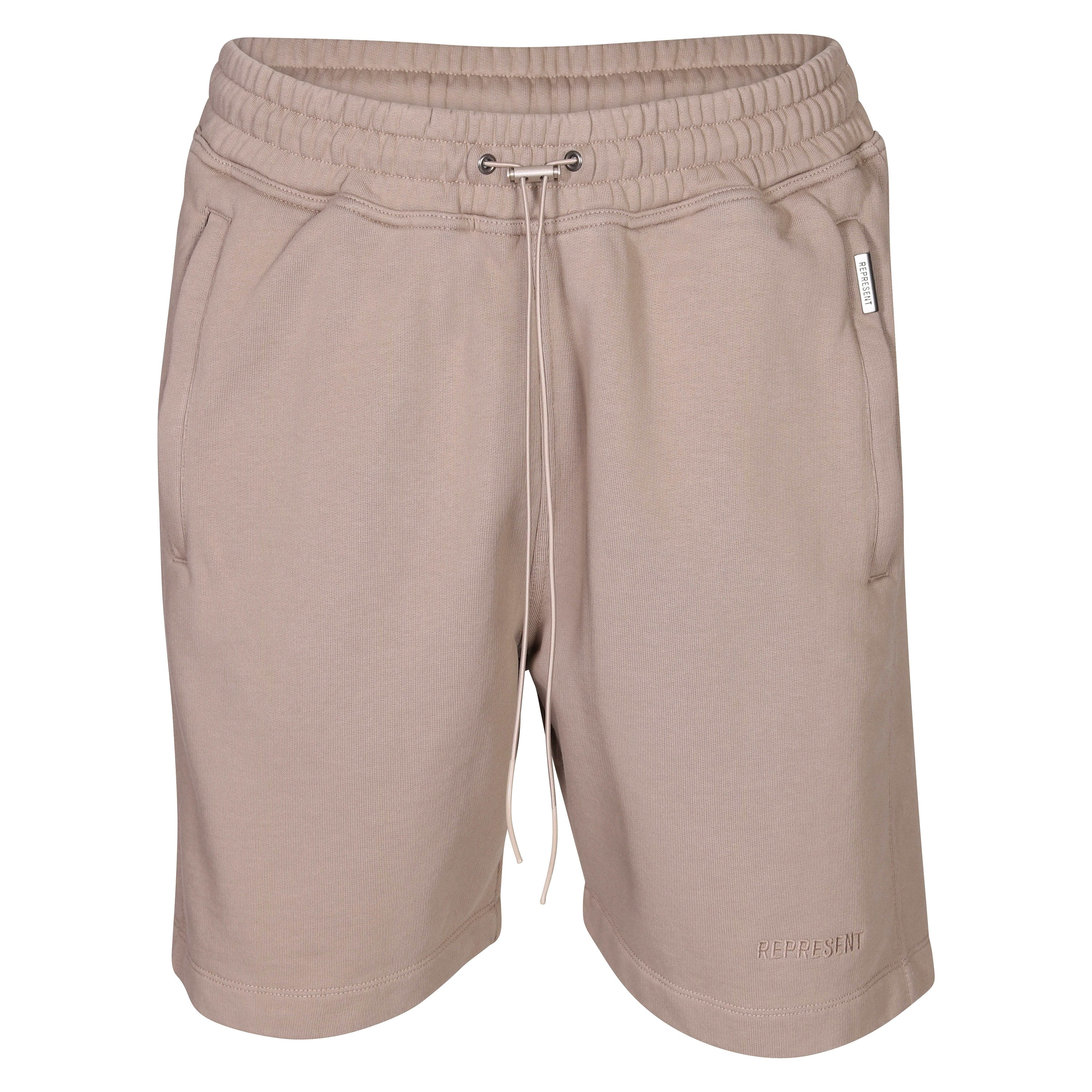 Represent Blank Sweatshorts in Taupe