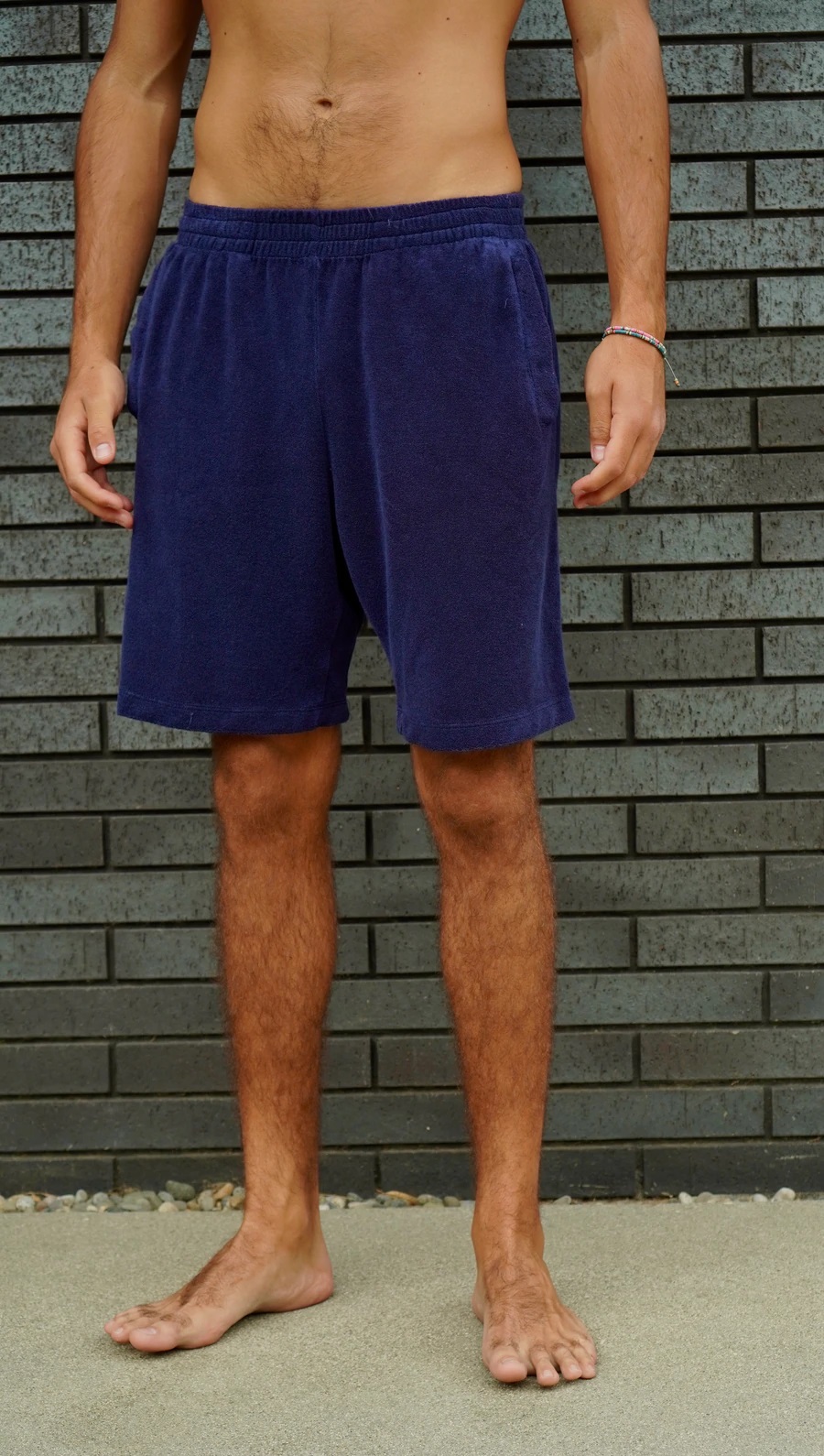 Jasper Los Angeles Terry Shorts Venice in Navy S