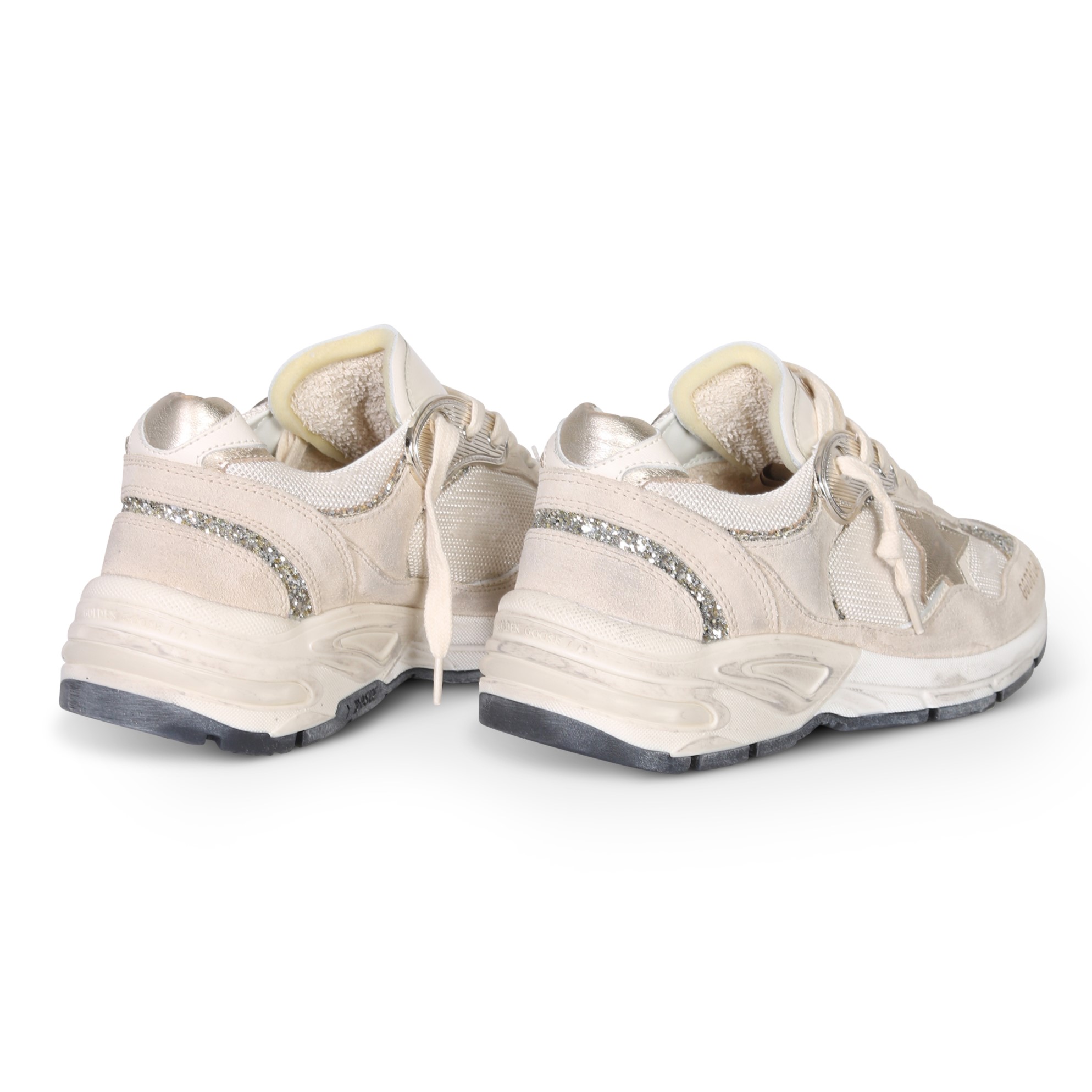 GOLDEN GOOSE Sneaker Running Dad in Seed Pearl/Platinum 37