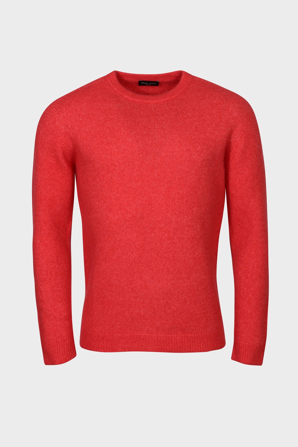 ROBERTO COLLINA Fluffy Cashmere Pullover in Red ROBERTO COLLINA Fluffy Cashmere Pullover in Red