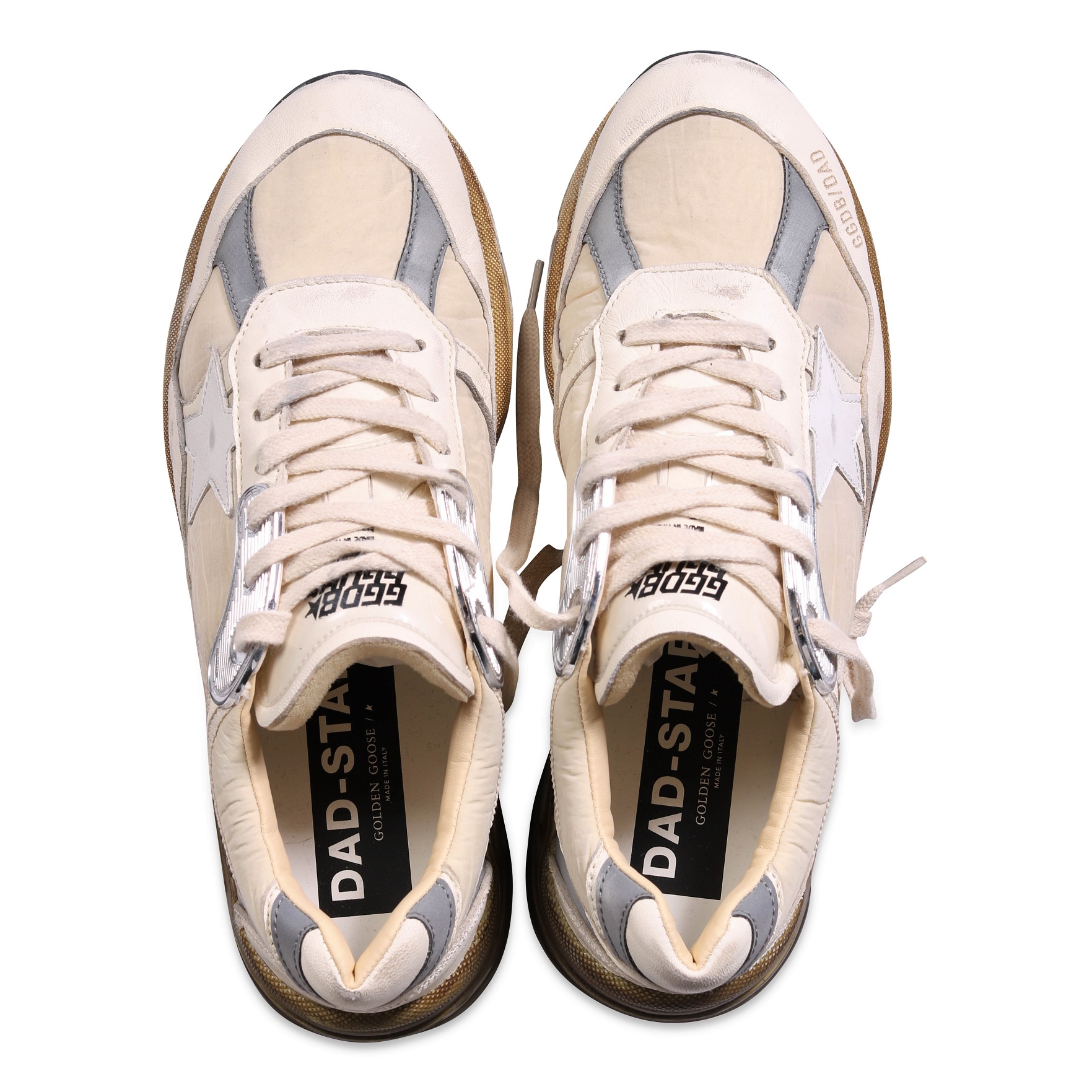 GOLDEN GOOSE Running Dad Star in White/Beige 39