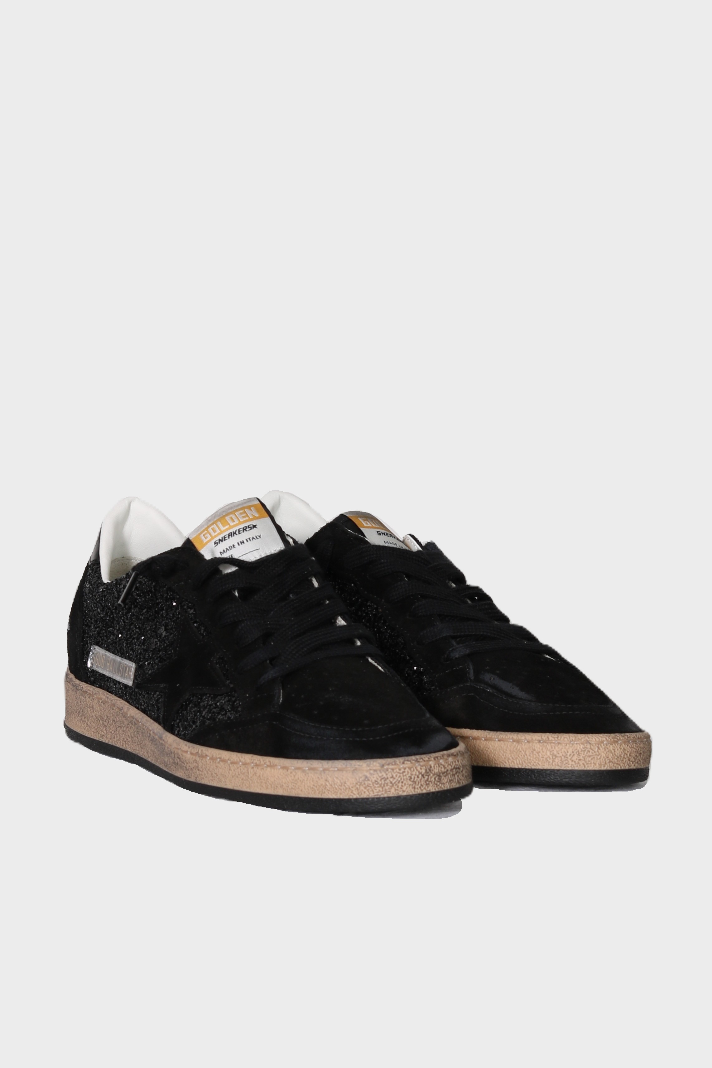 GOLDEN GOOSE Ballstar Glitter in Black