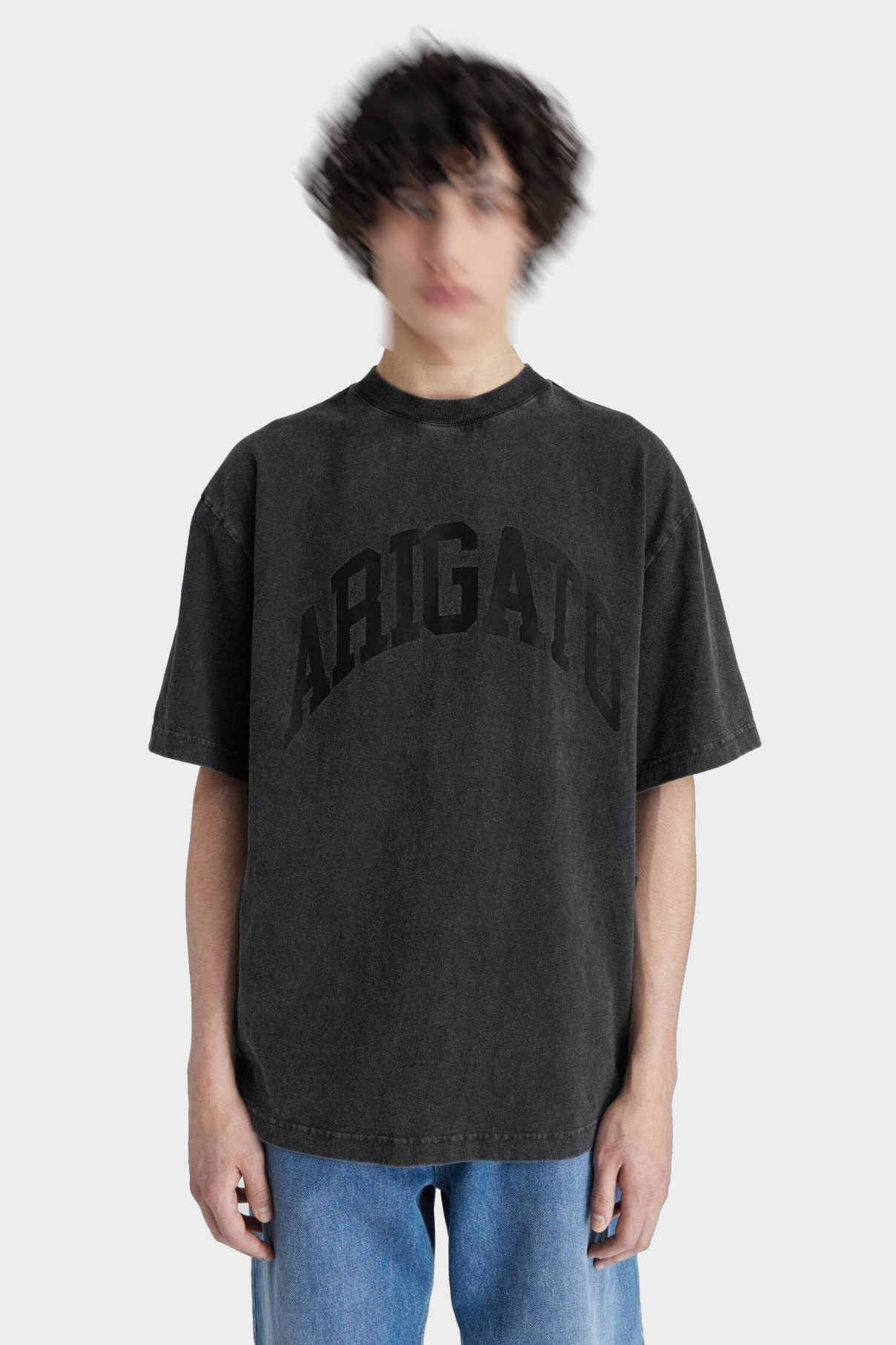 AXEL ARIGATO Link T-Shirt in Washed Black