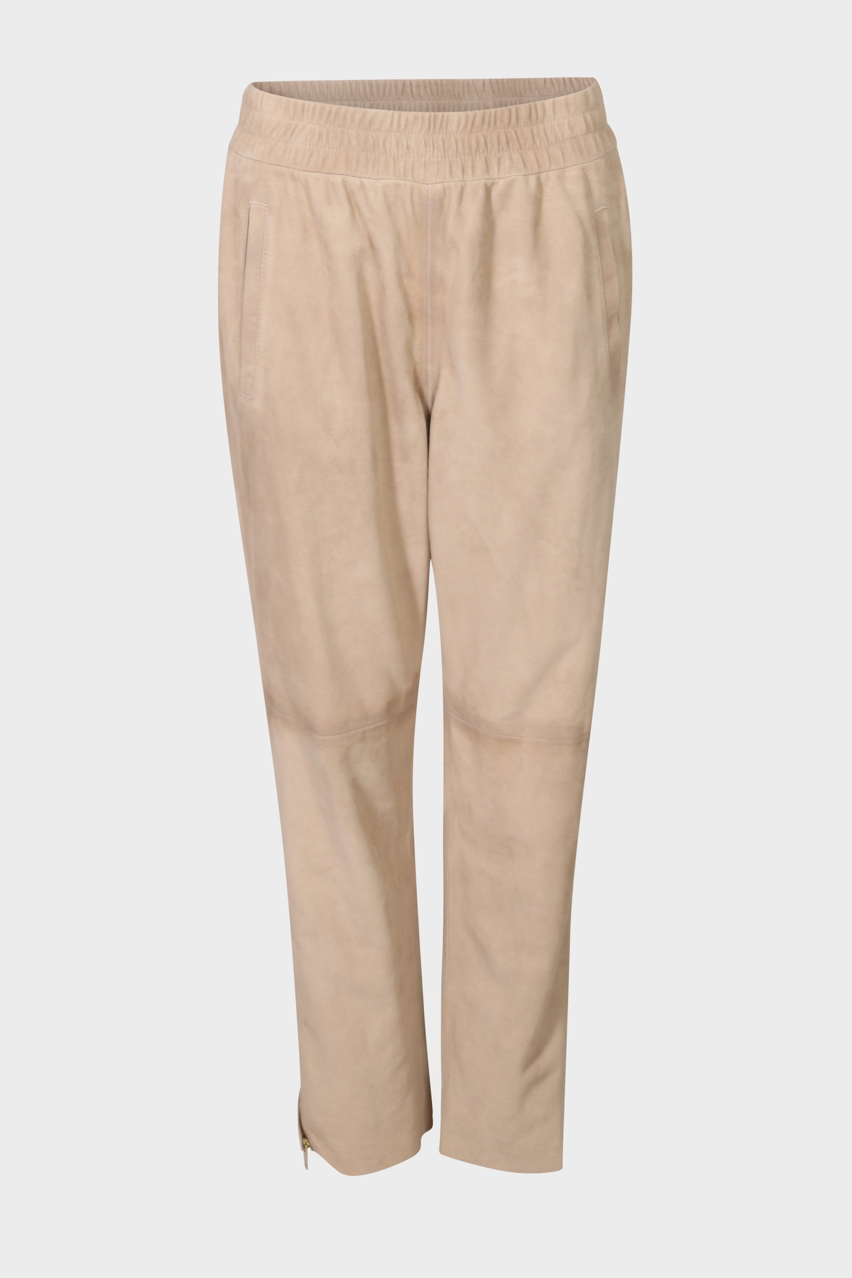 GOLDEN GOOSE Leather Joggpant in Sand GOLDEN GOOSE Leather Joggpant in Sand
