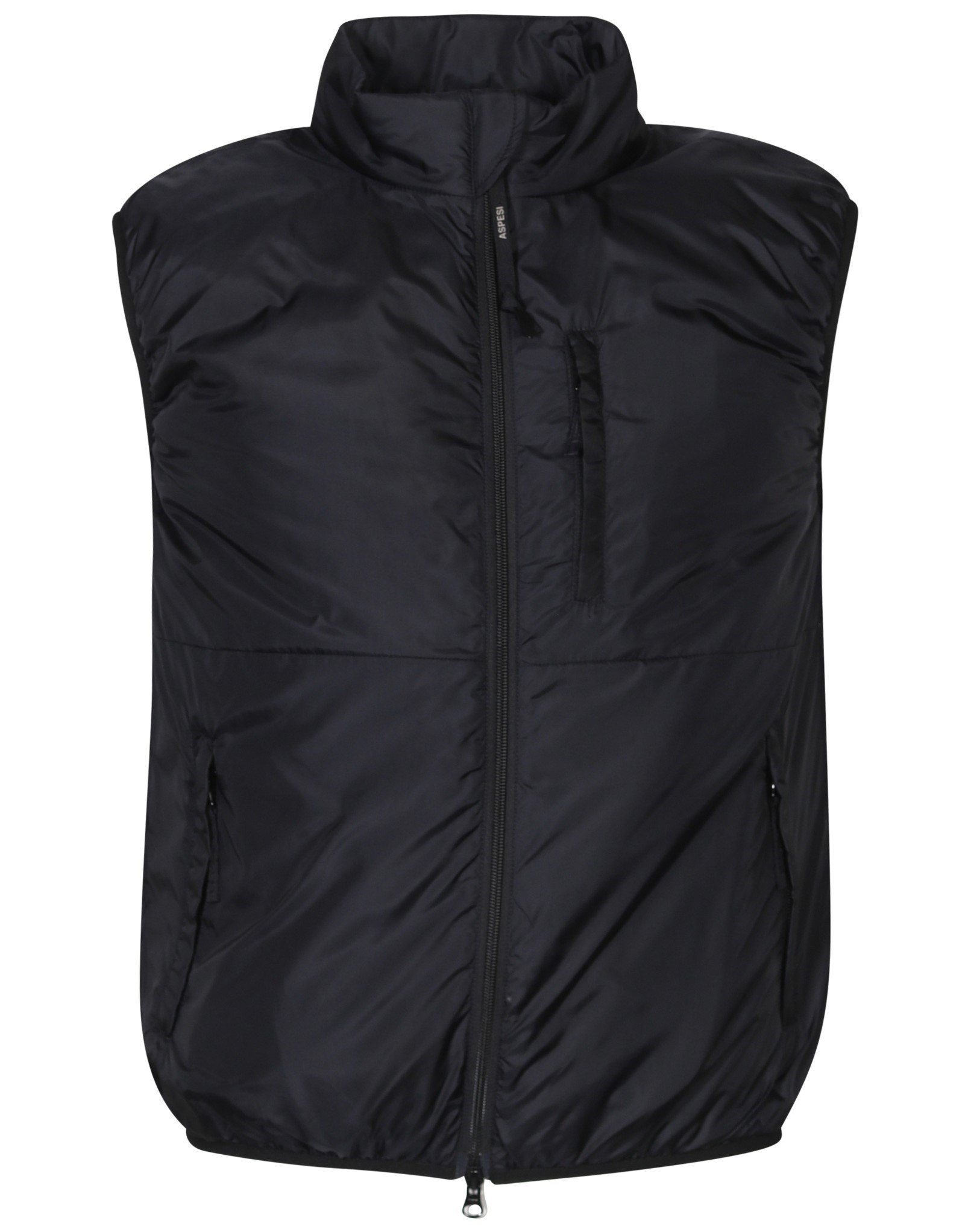 ASPESI Soft Padded Nylon Vest in Black