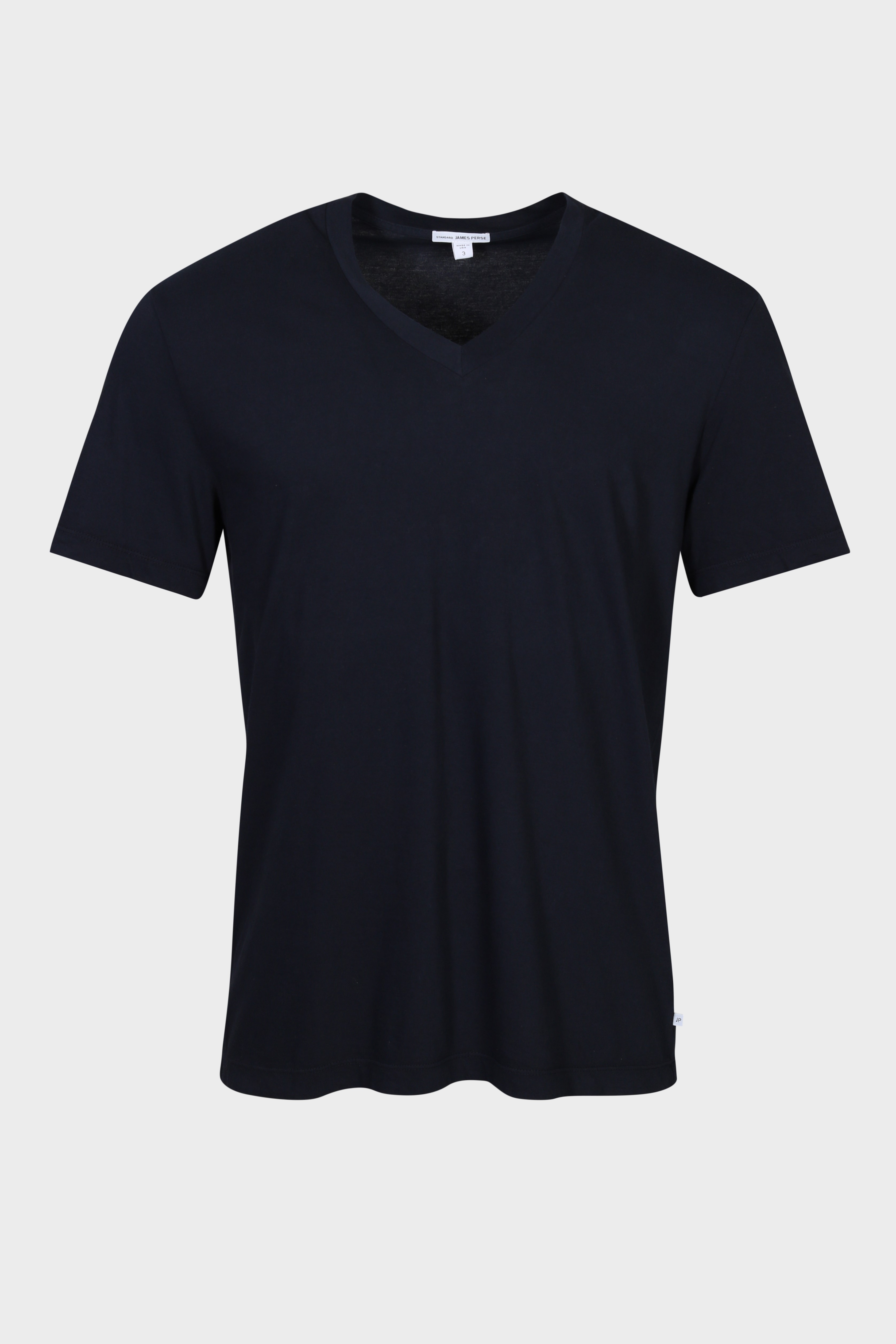 JAMES PERSE Clear Jersey V-Neck in Navy JAMES PERSE Clear Jersey V-Neck in Navy