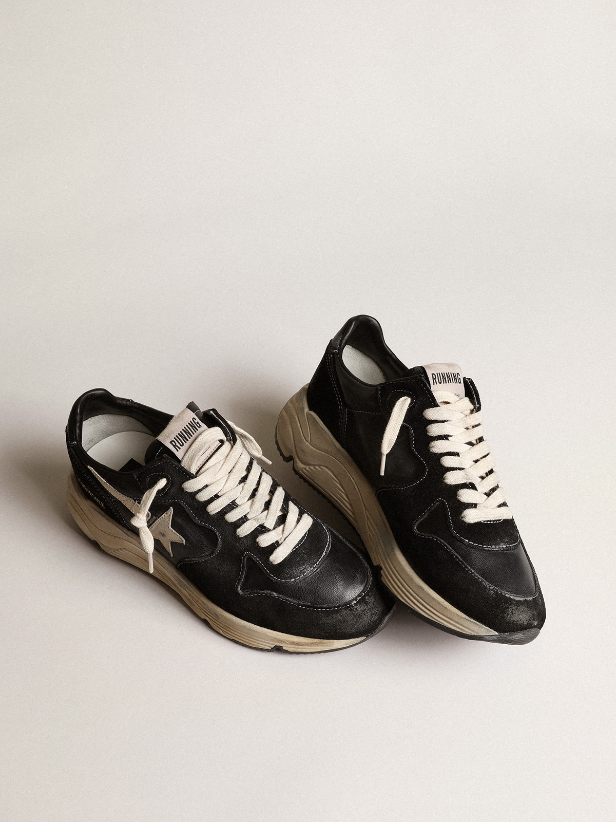 GOLDEN GOOSE Sneaker Running in Black/White 40