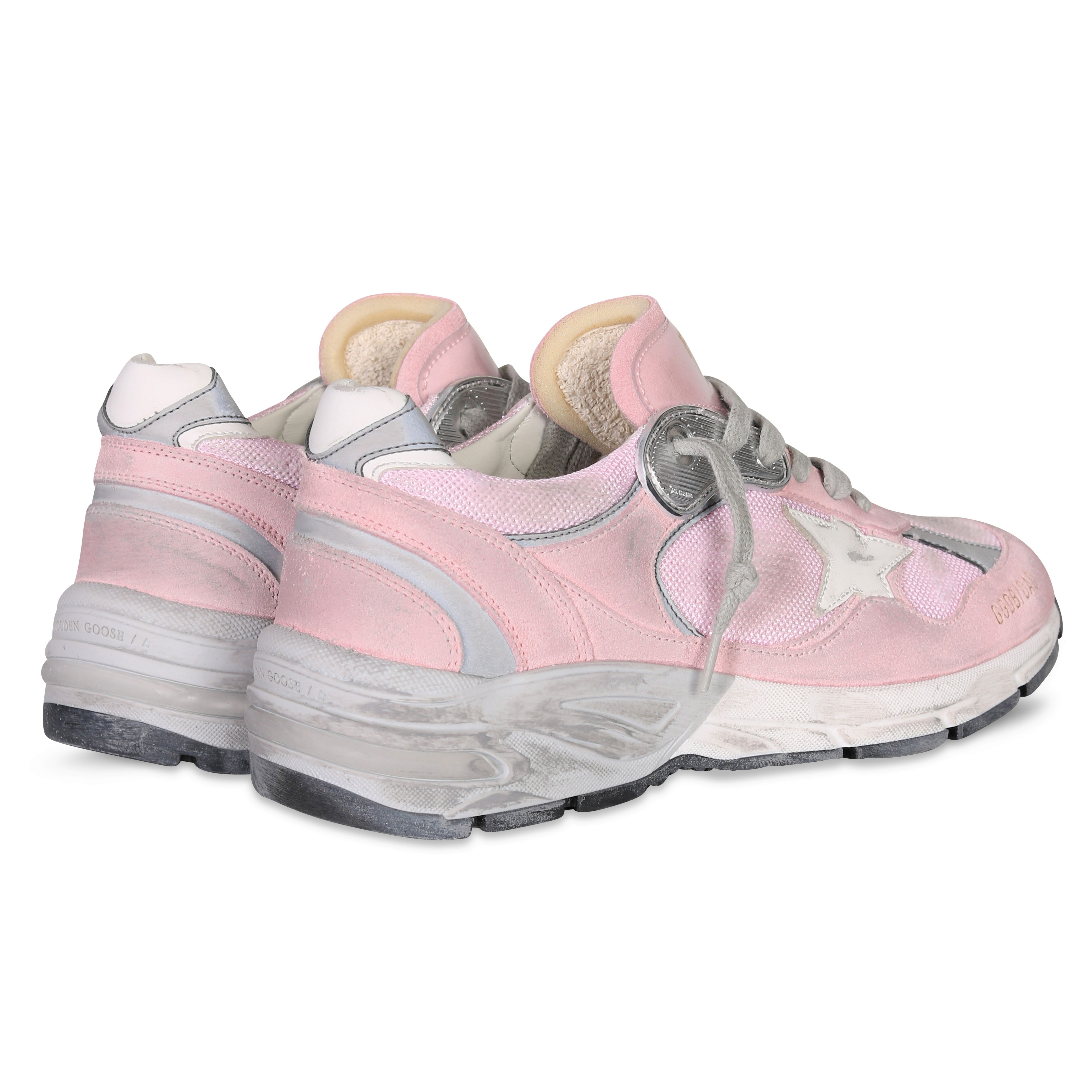 Golden Goose Sneaker Running Dad Star in Pink White