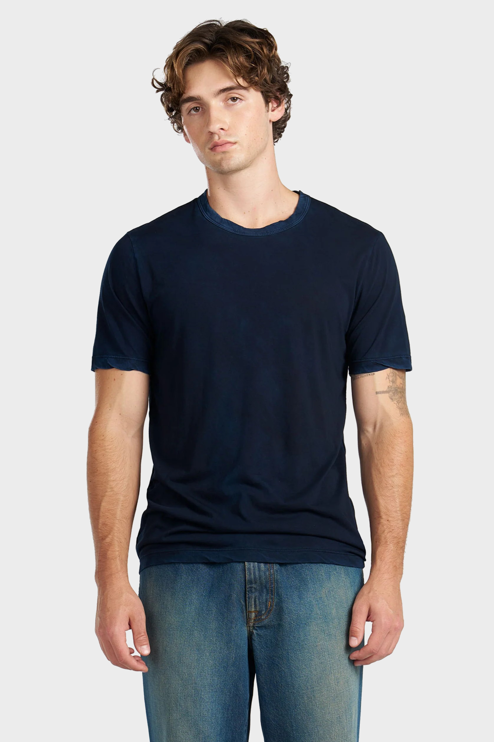 COTTON CITIZEN Classic Crewneck T-Shirt in Vintage Navy