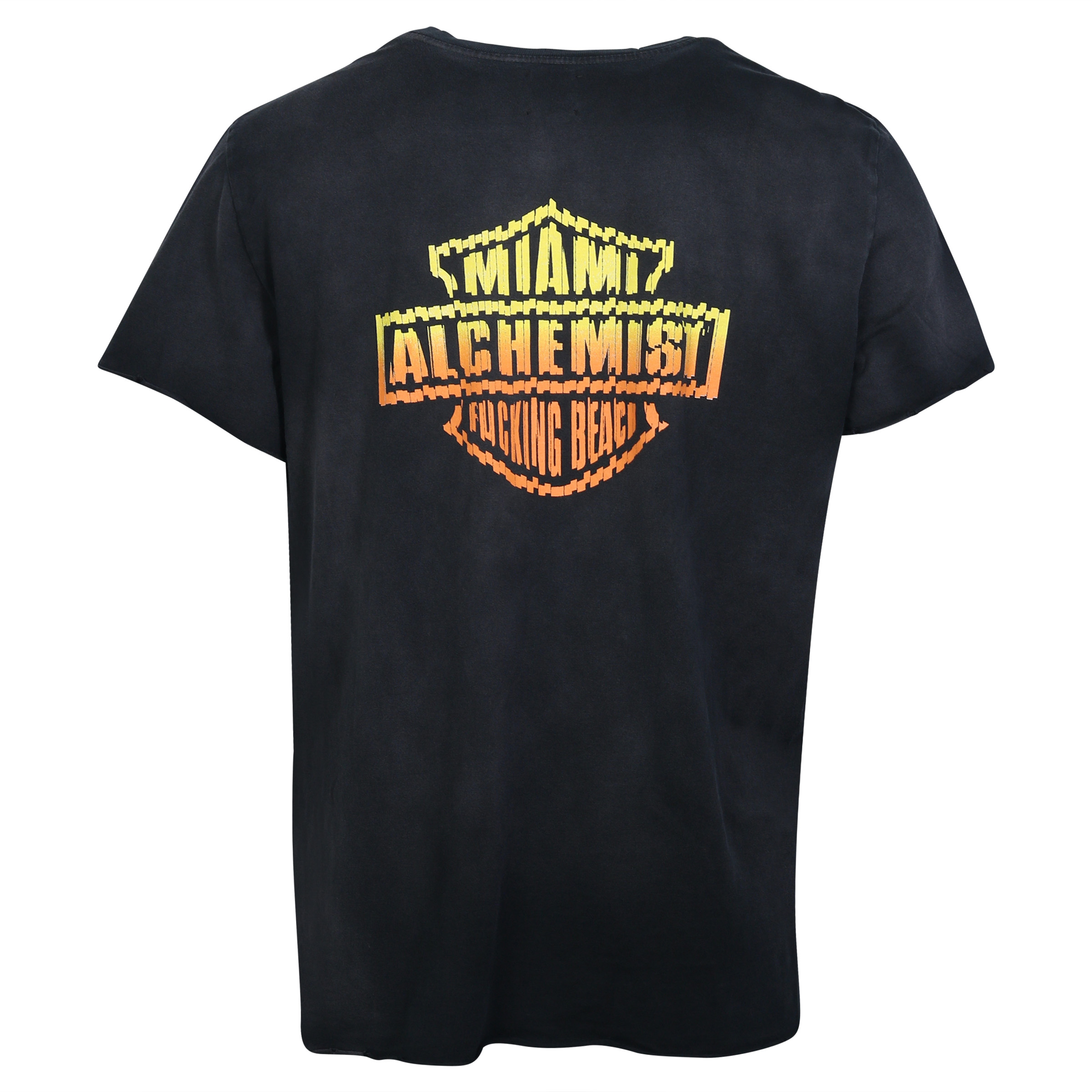 Unisex Alchemist T-Shirt McRae in Washed Black Back Printed