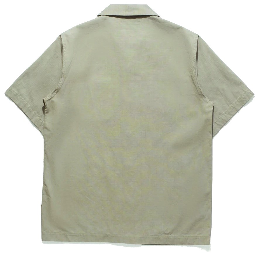 MAHARISHI 4325 Camp Collar Shirt in Silver Sage M