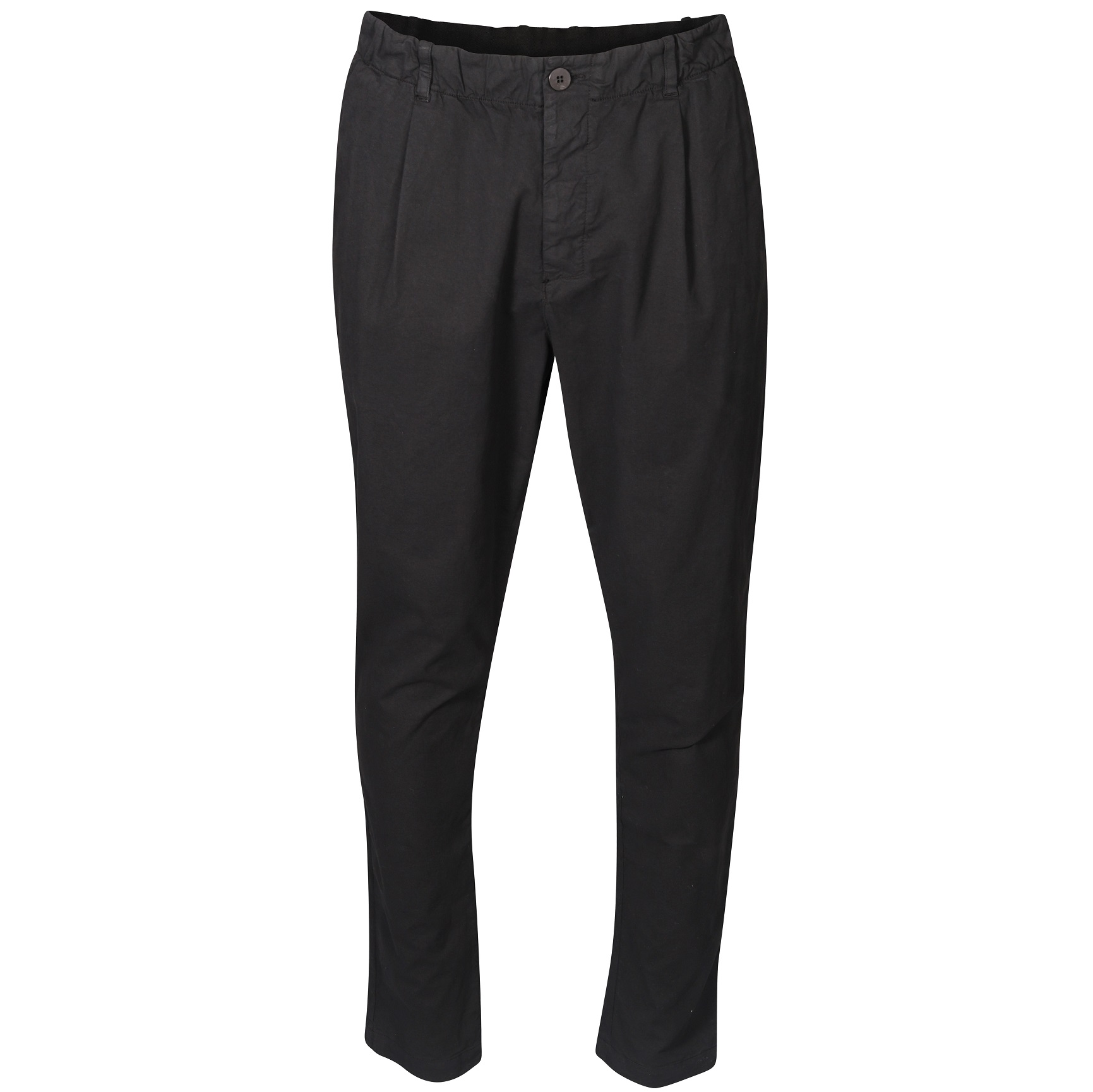 TRANSIT UOMO Light Cotton Stretch Trouser in Black S