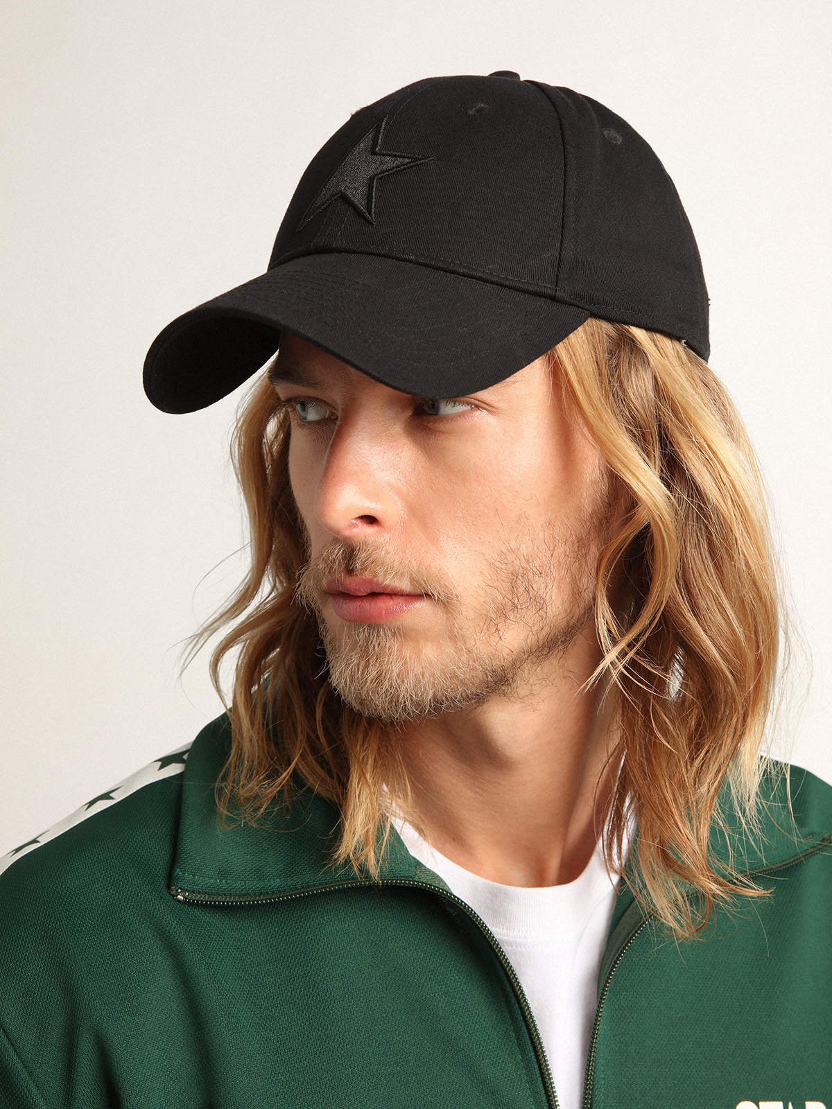 GOLDEN GOOSE Baseball Cap Demos in Black S/M