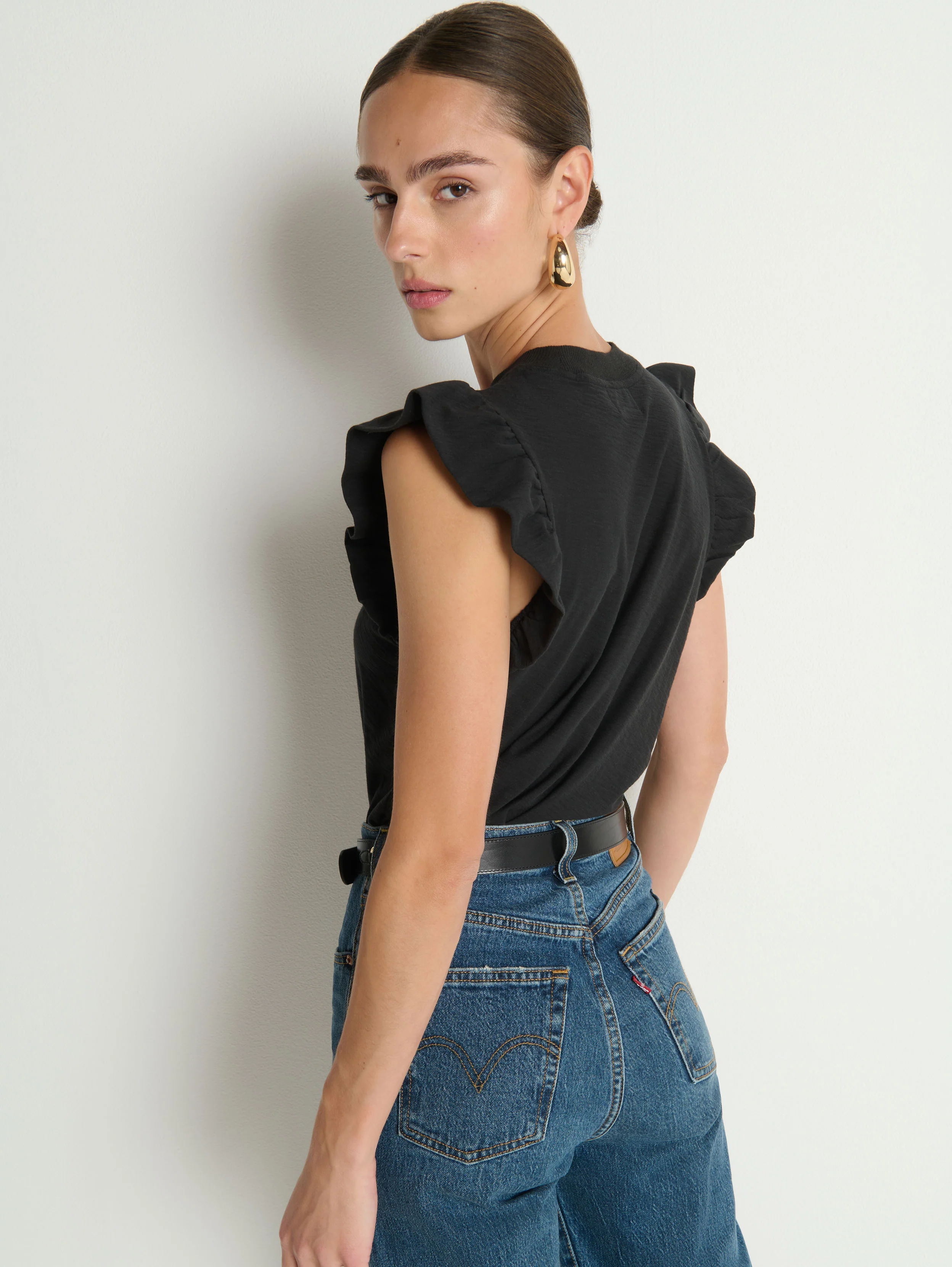 NATION LTD Top in Black