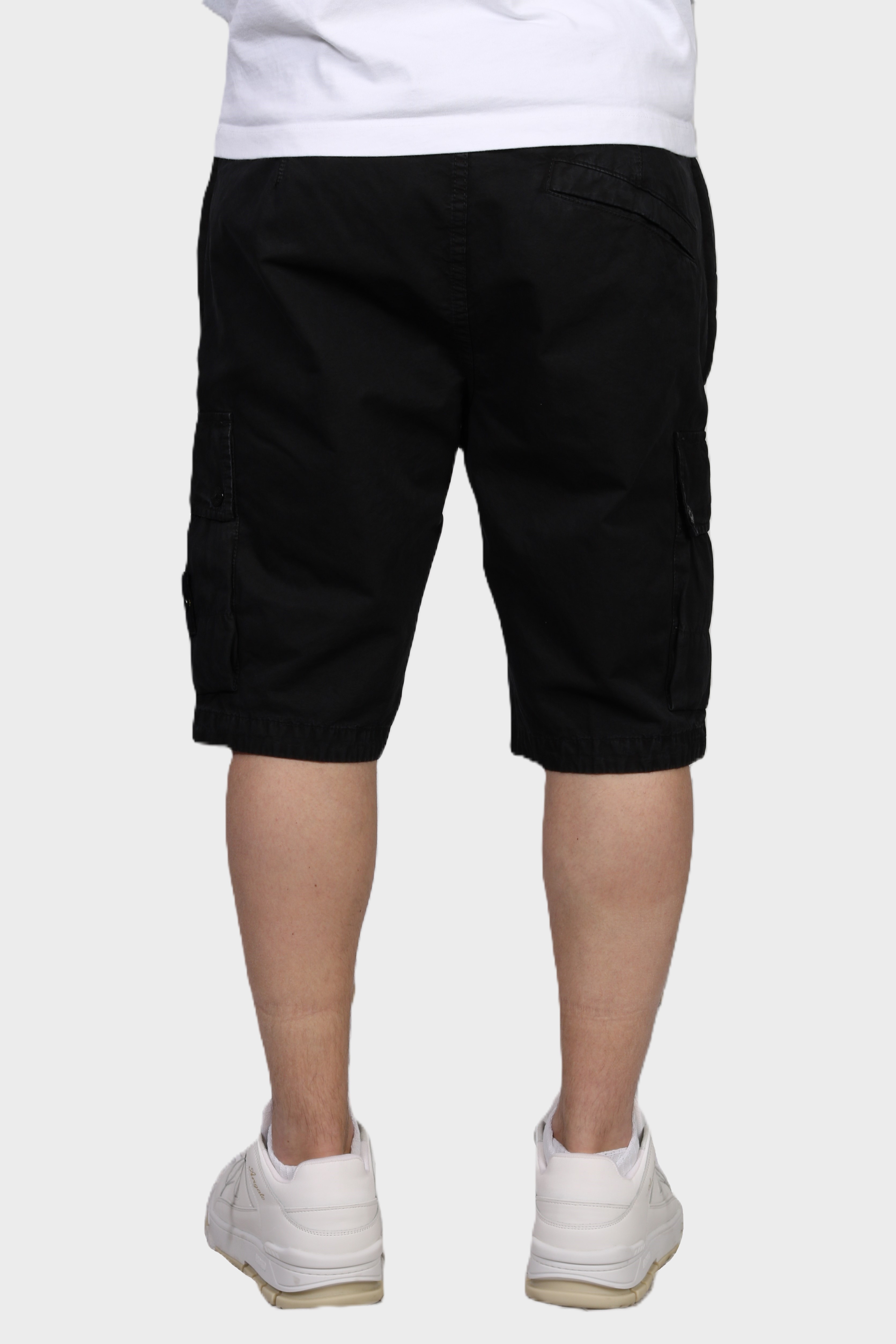 STONE ISLAND Slim Bermuda Shorts in Washed Black STONE ISLAND Slim Bermuda Shorts in Washed Black 36