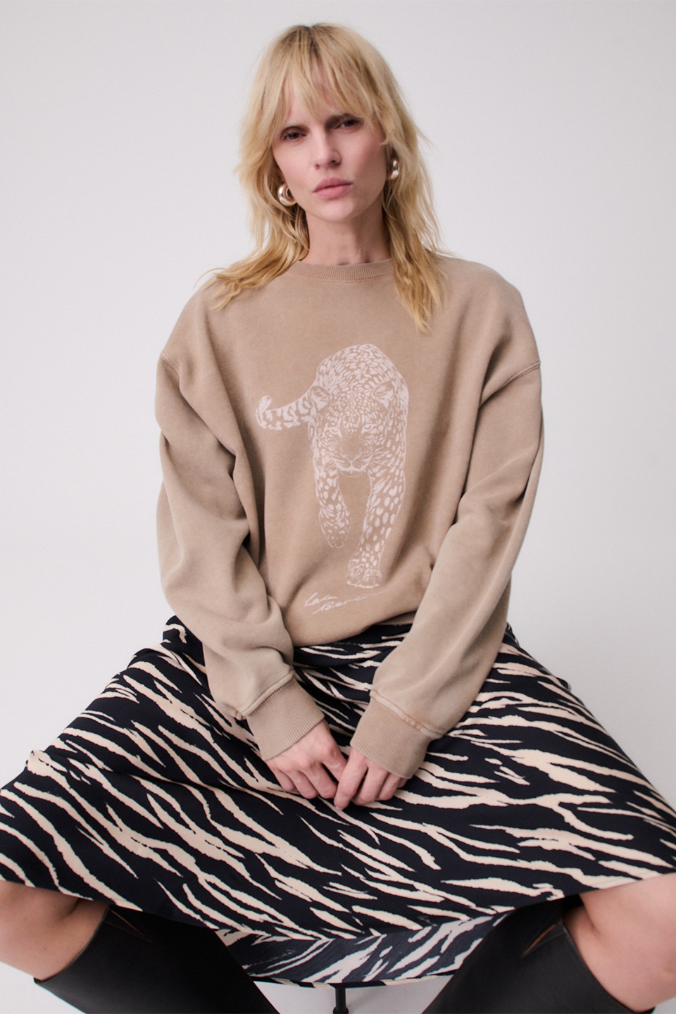 LALA BERLIN Washed Sweatshirt Soma