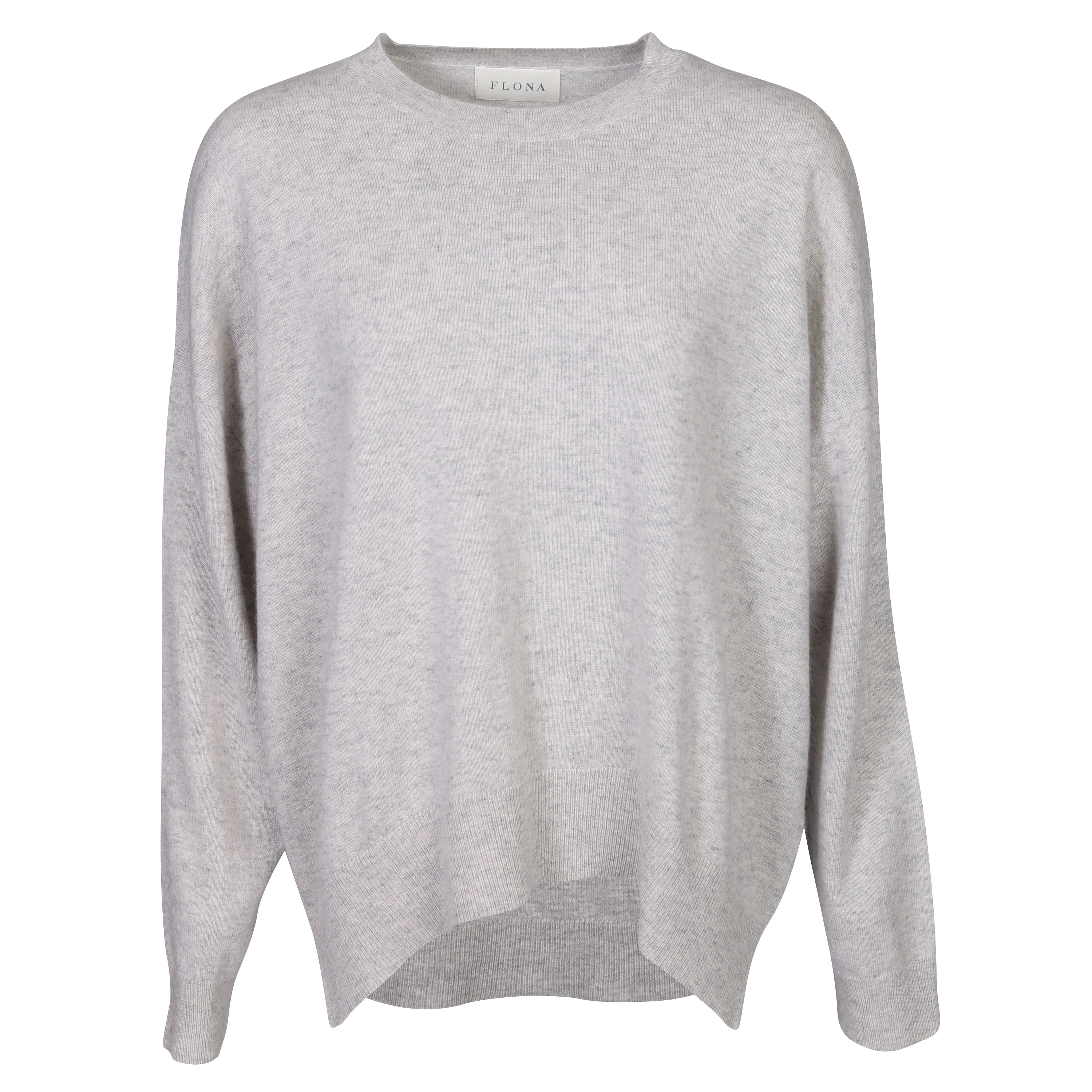 Flona Cashmere Sweater in Heathergrey
