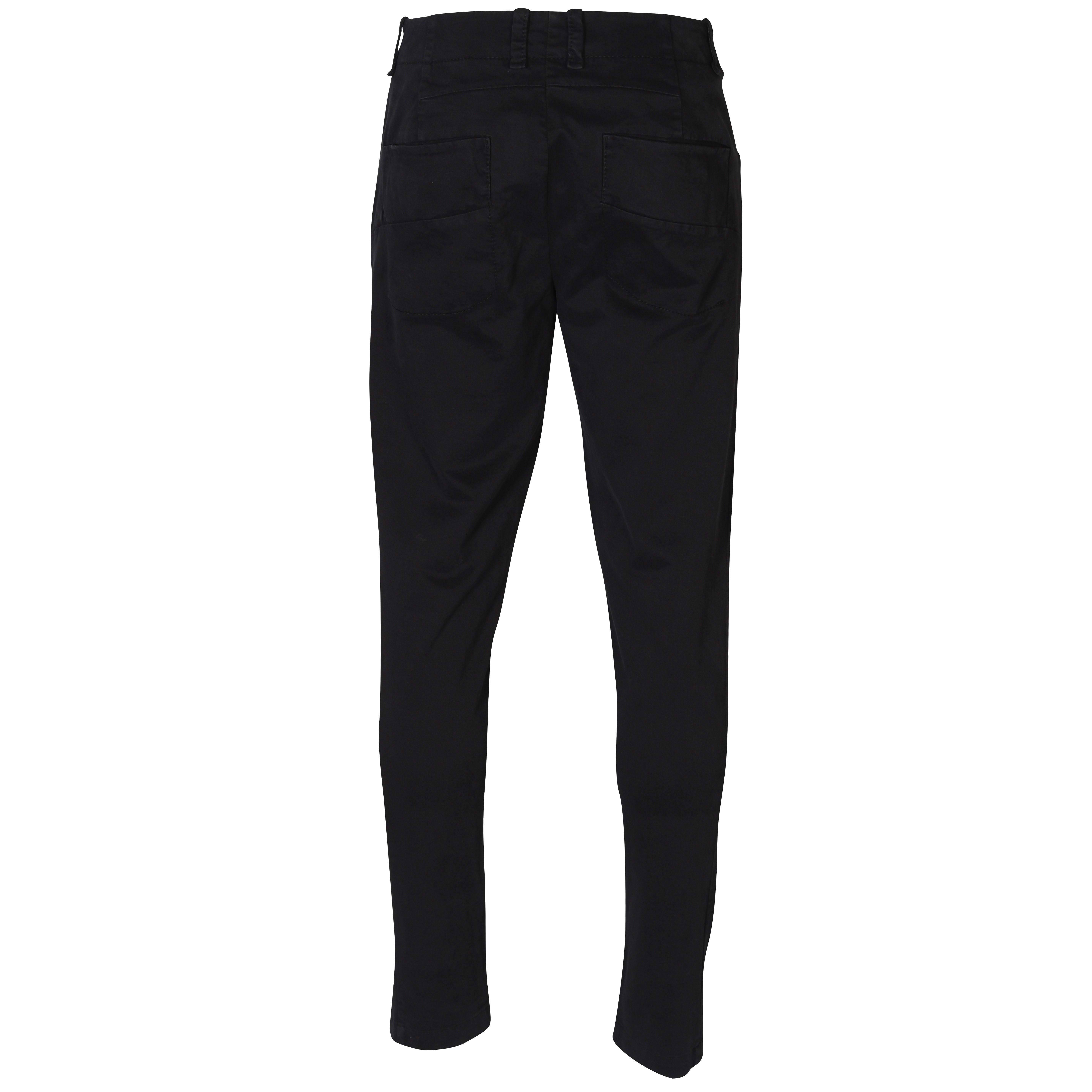 TRANSIT UOMO Cotton Stretch Pant in Black