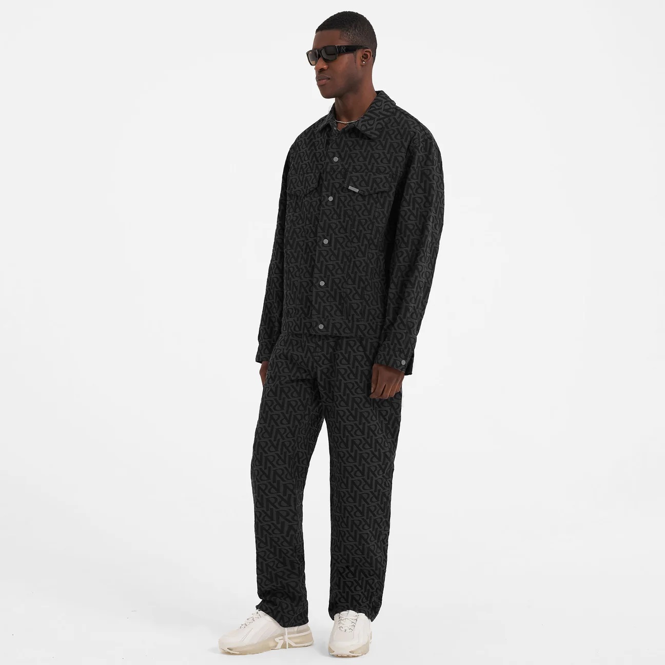 REPRESENT Initial Denim Jacket in Black