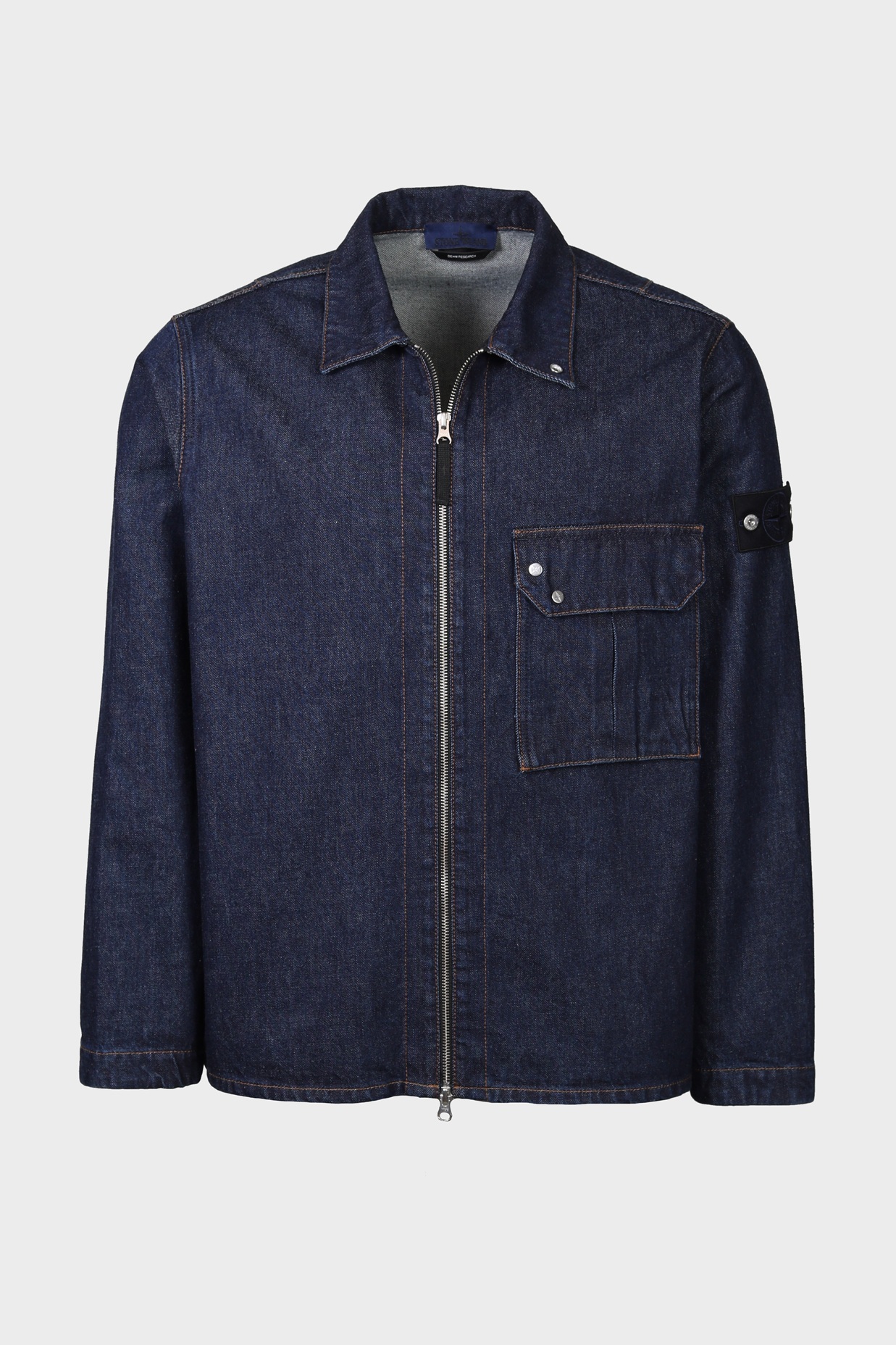 STONE ISLAND Jeans Overshirt in Rinse Indigo