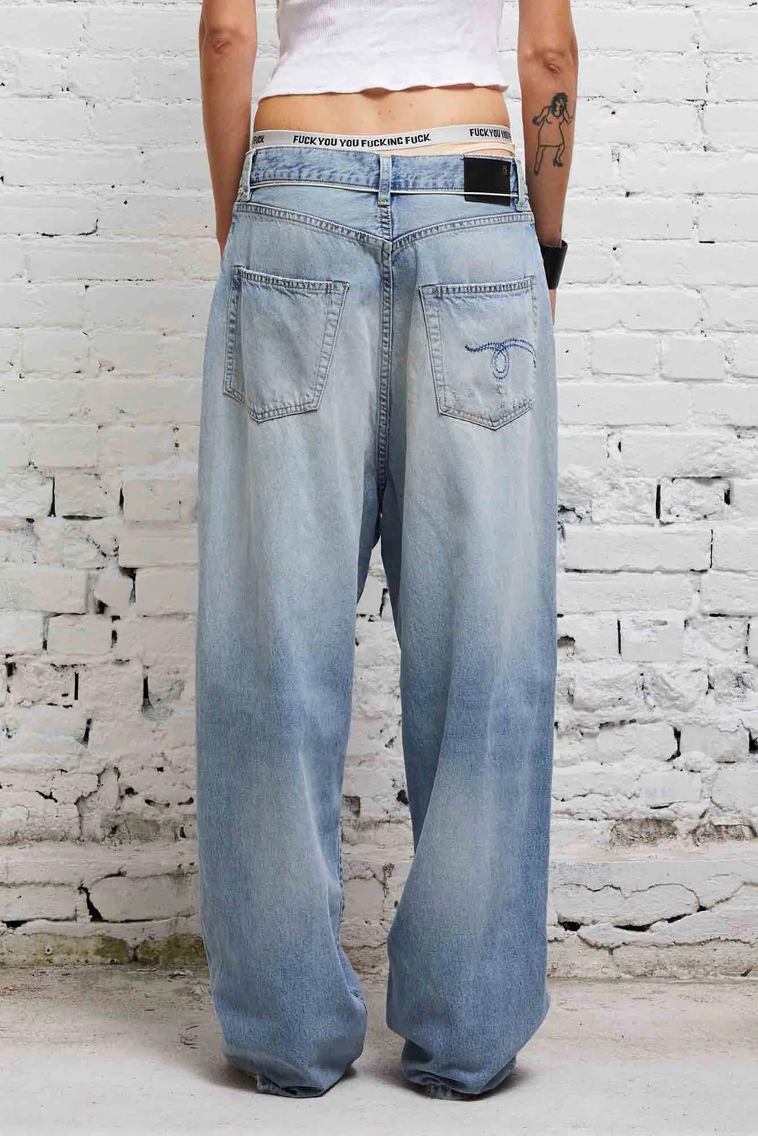 R13 Venti Jeans in Haven Blue