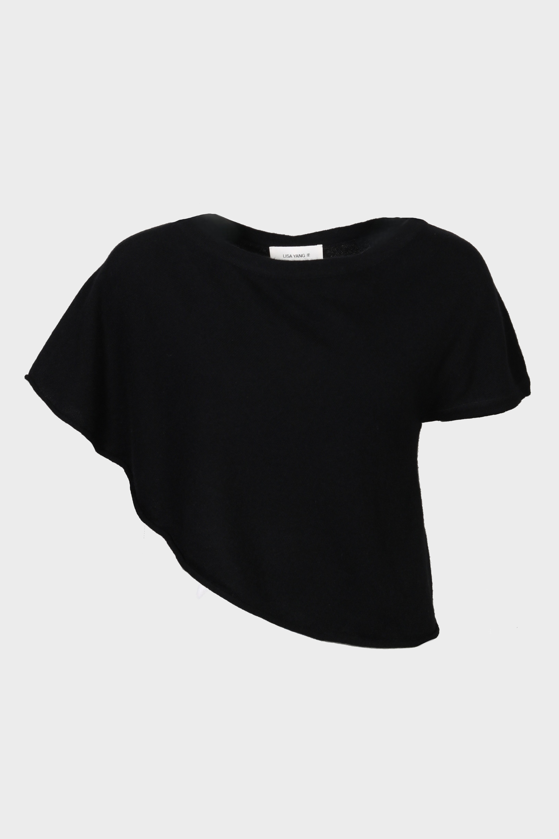 LISA YANG Livana Cashmere T-Shirt in Black