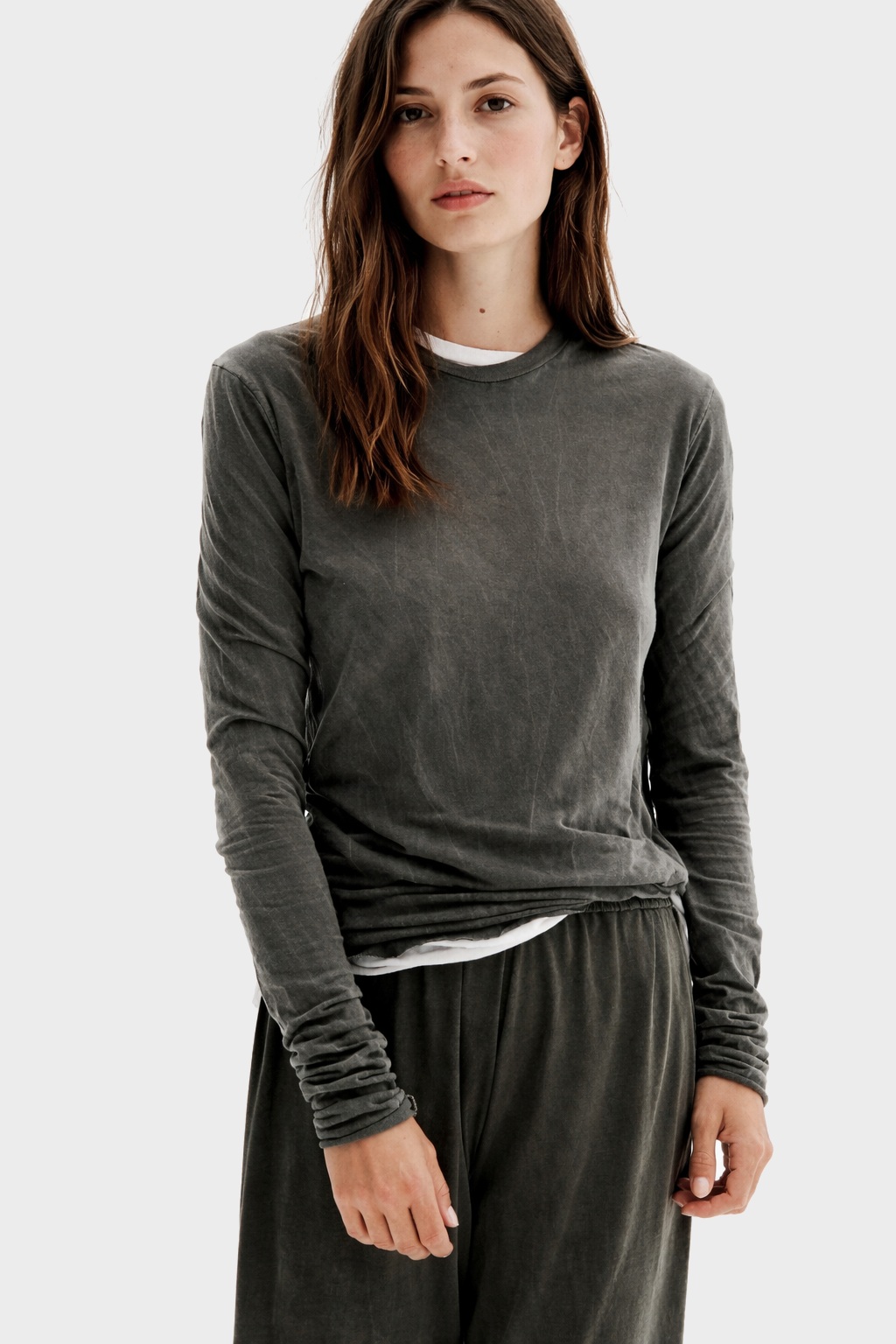 ALL III Stella Light Cotton Longsleeve in Army Green