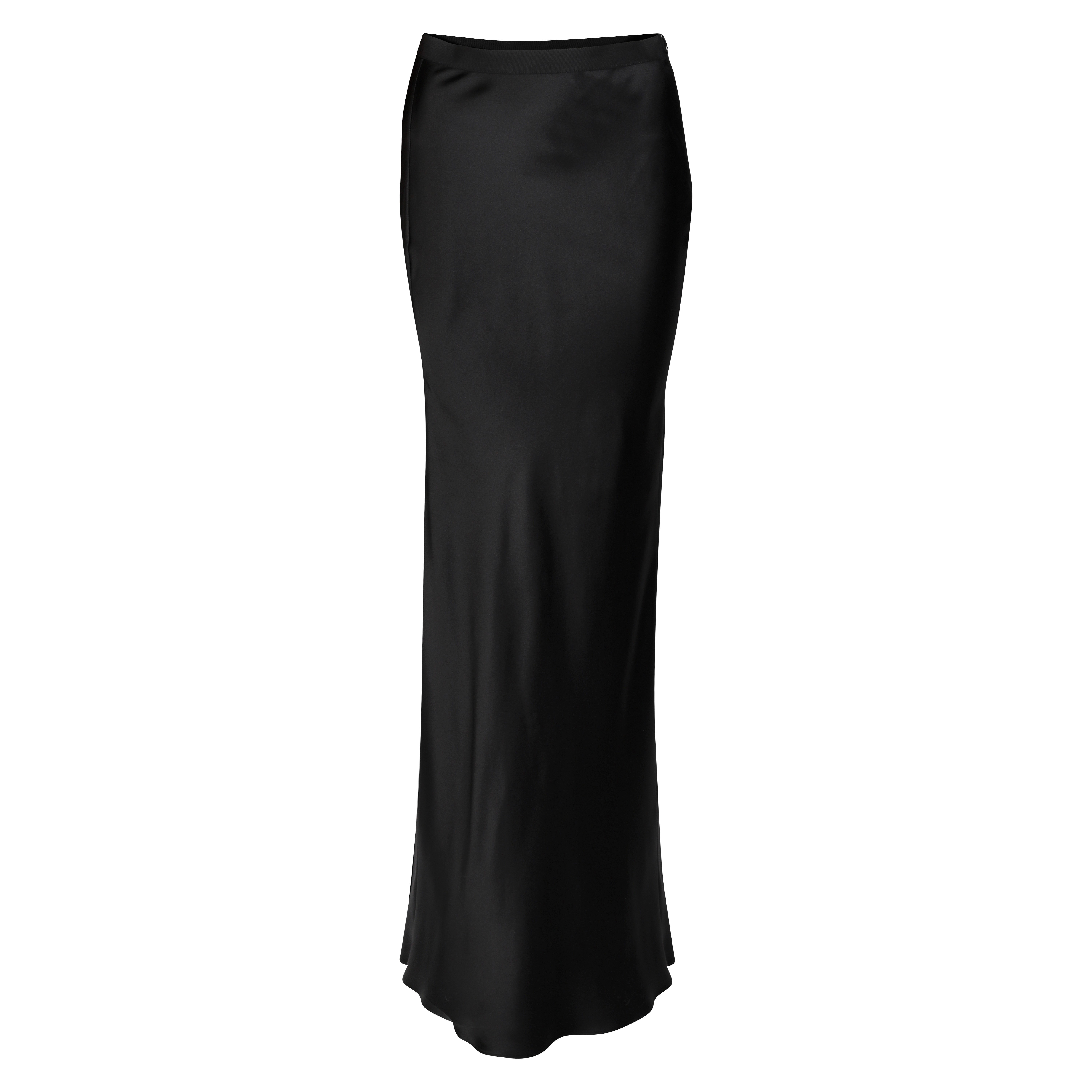 NILI LOTAN Azalea Skirt in Black Silk