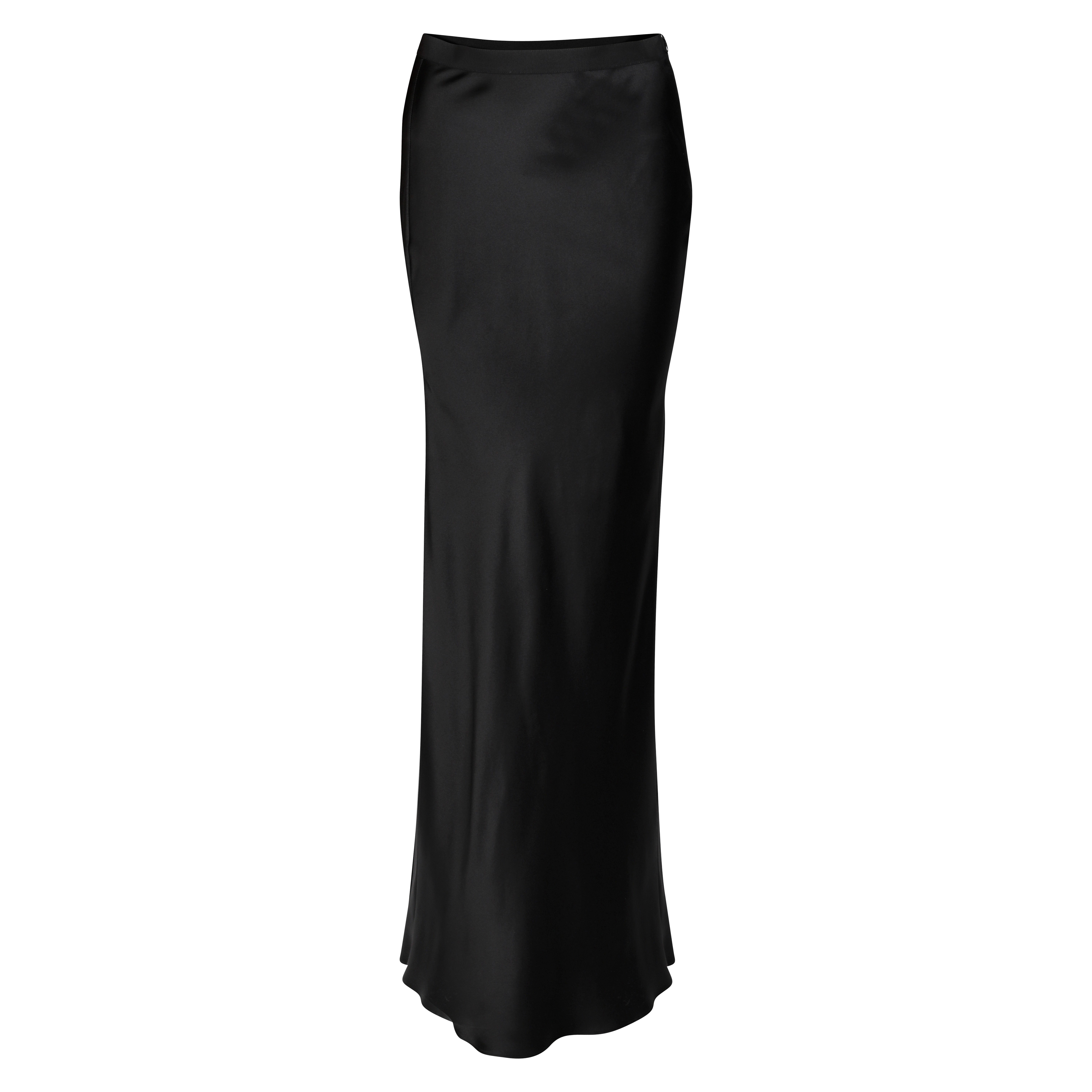 NILI LOTAN Azalea Skirt in Black Silk S - US2