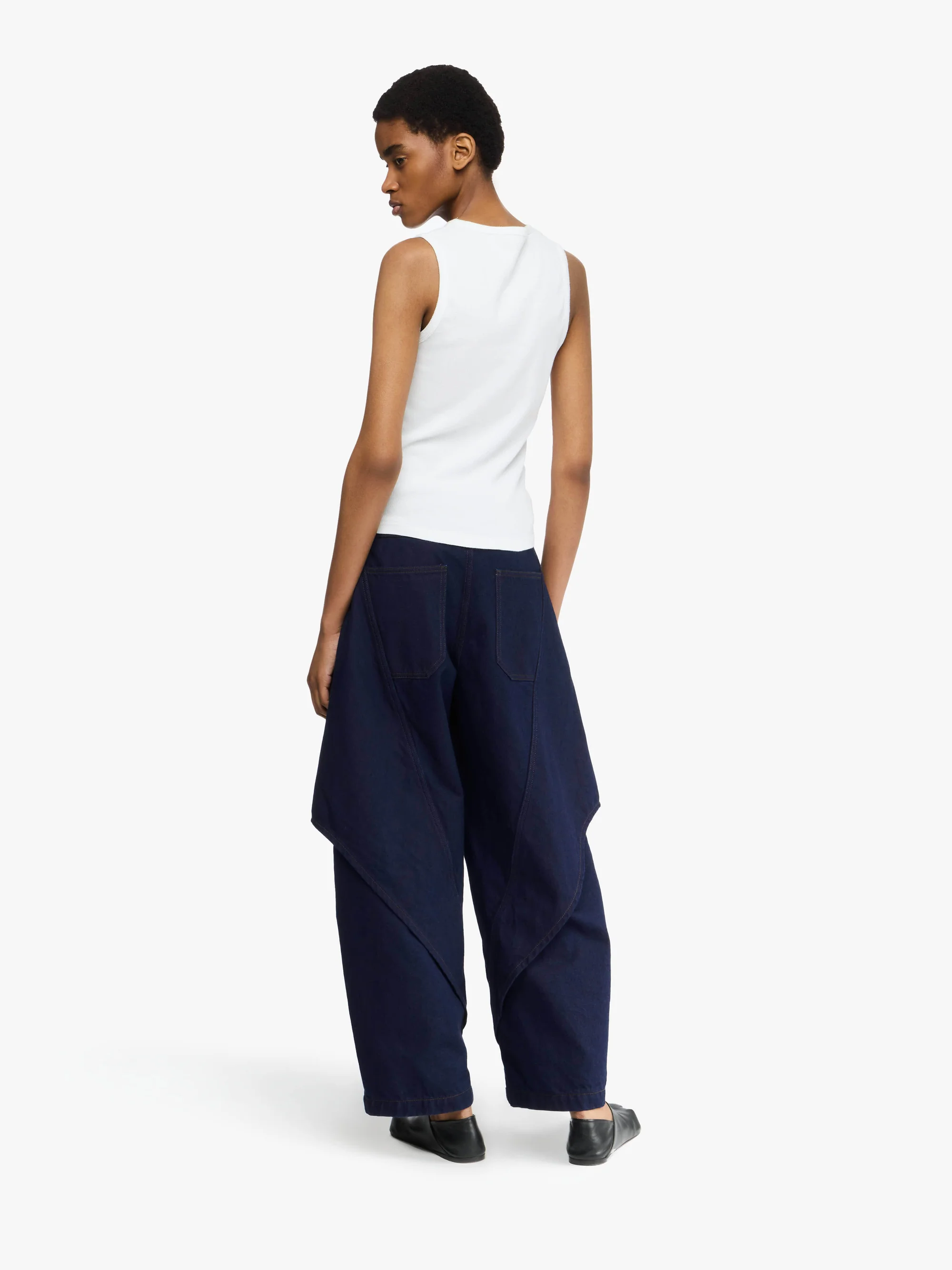 JW ANDERSON Anchor Embroidery Top in White