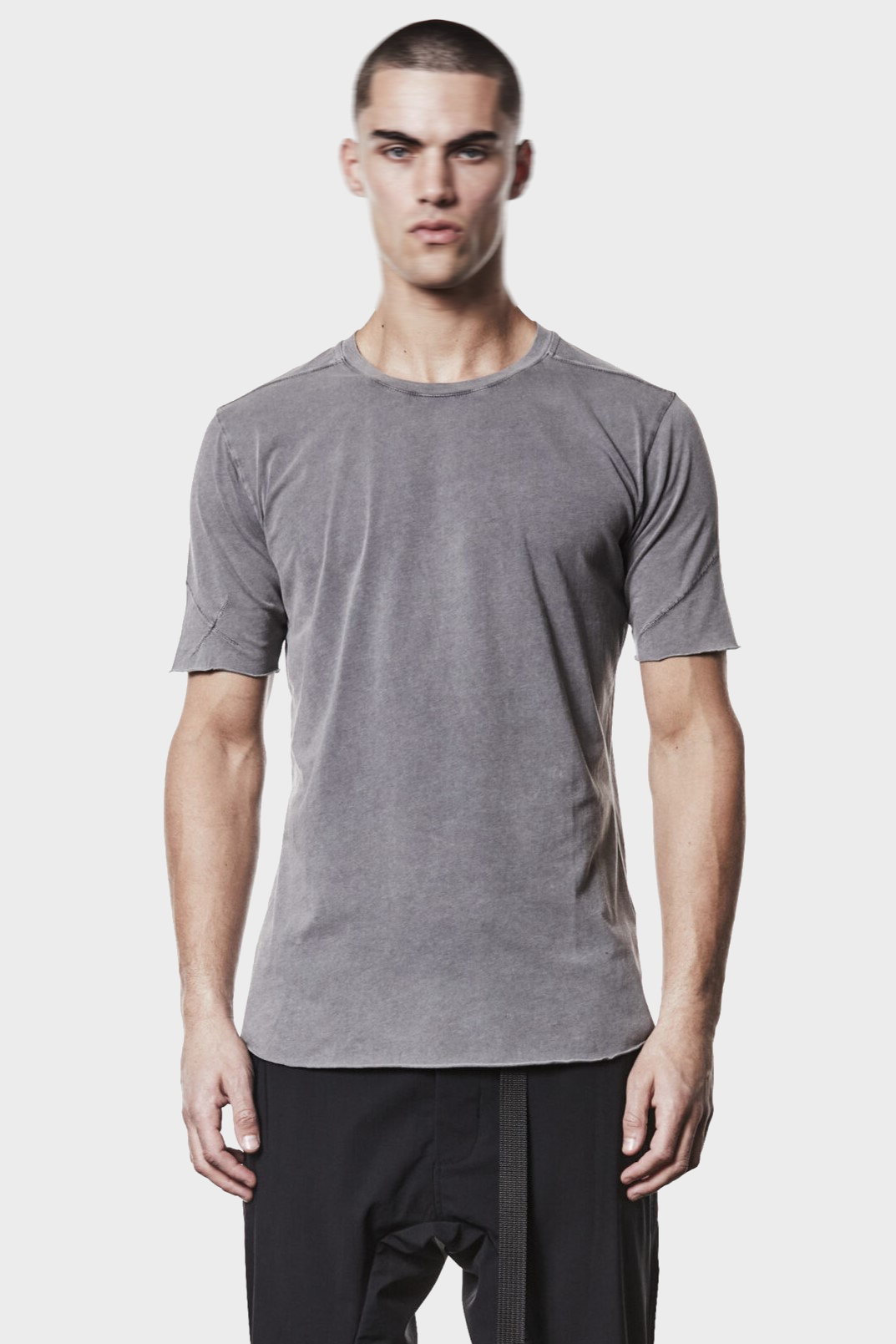 THOM KROM Slim Fit T-Shirt in Used Grey THOM KROM Slim Fit T-Shirt in Used Grey