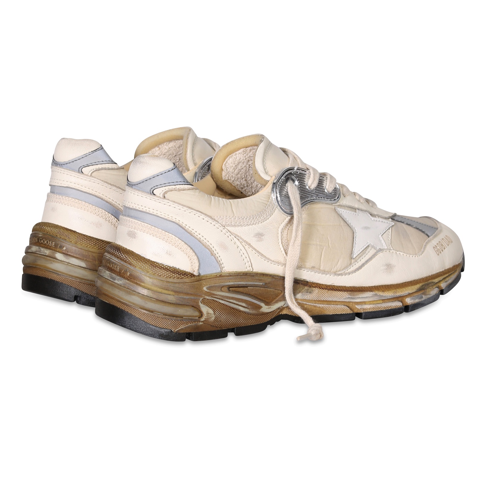 GOLDEN GOOSE Running Dad Star in White/Beige 39