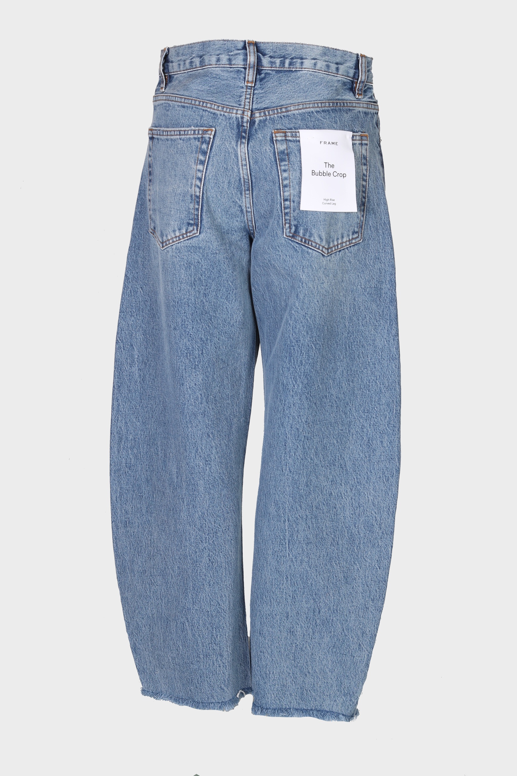 FRAME The Bubble Crop in Rapture Raw Fray