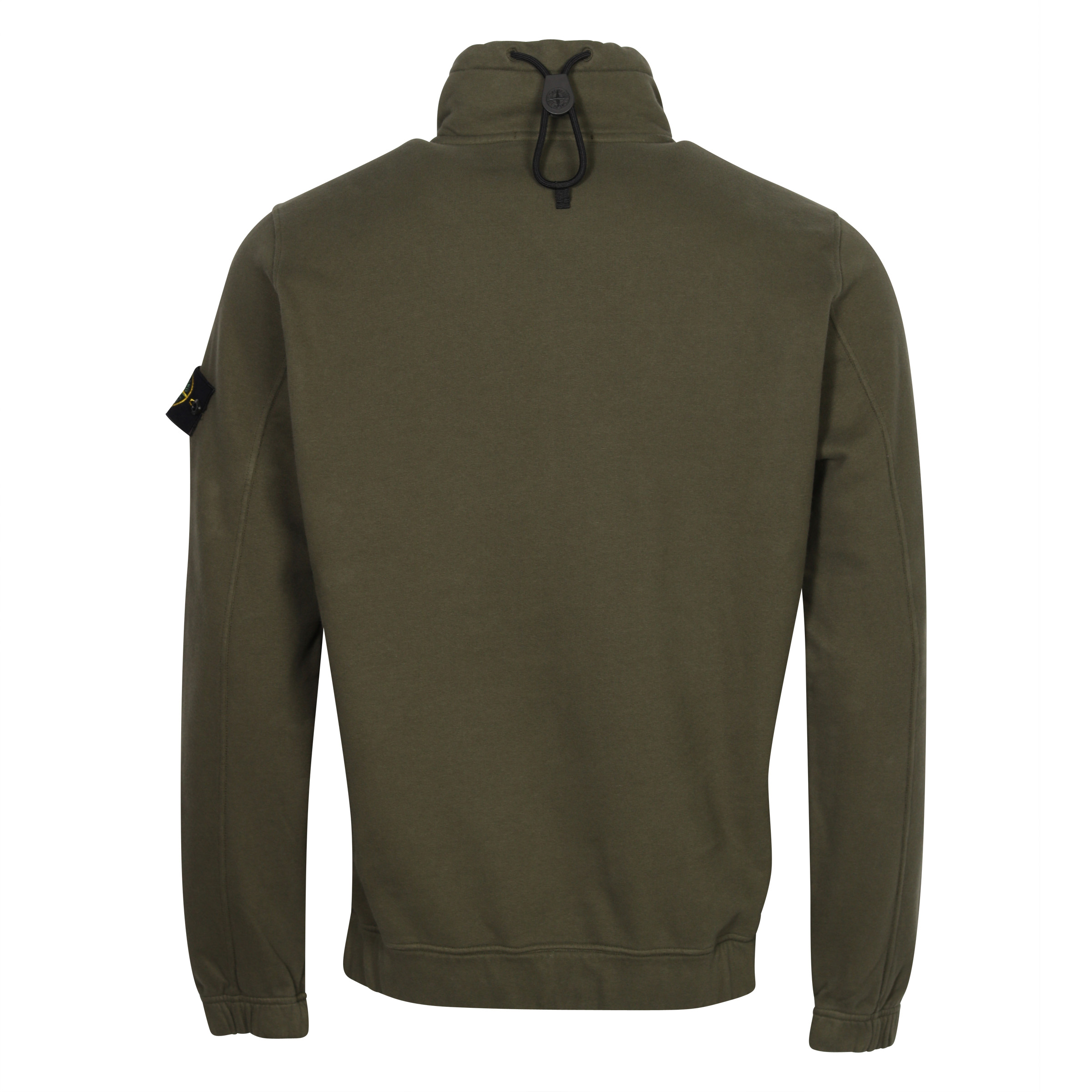 Stone Island Zip And Frontbag Sweatshirt Olive