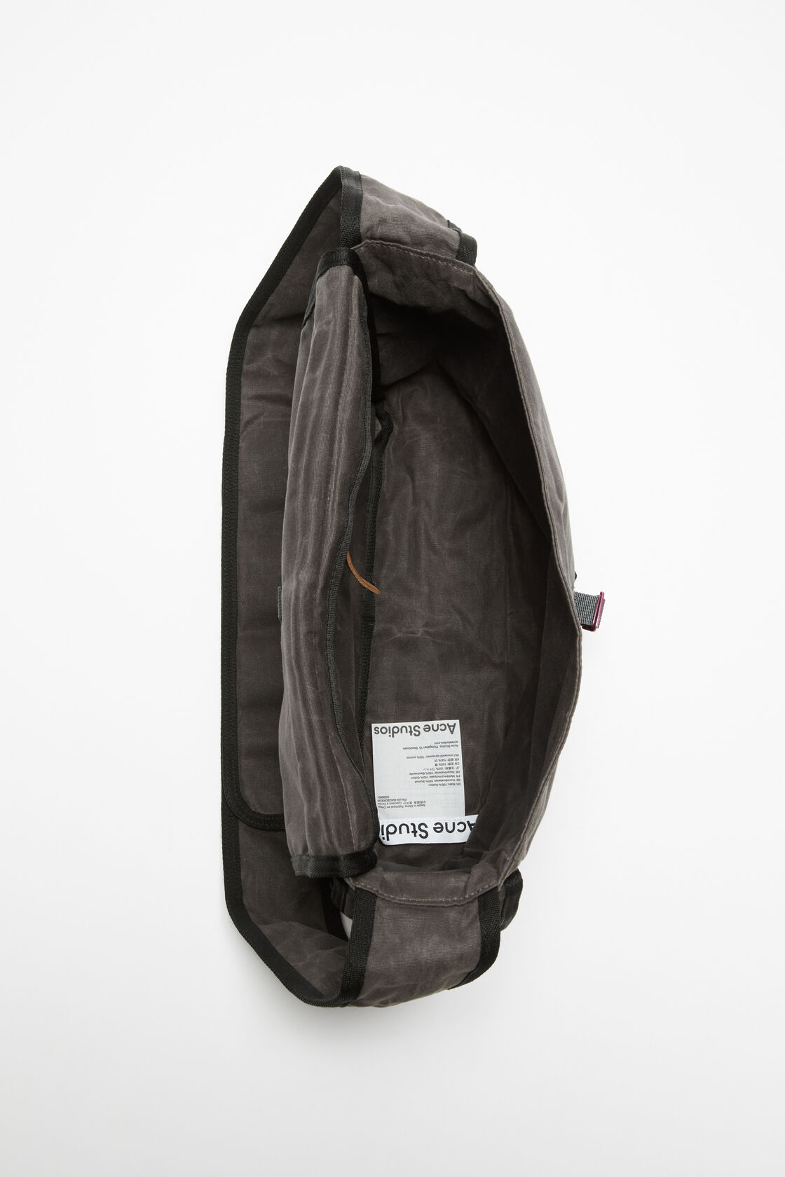 ACNE STUDIOS Messenger Bag in Grey/Black
